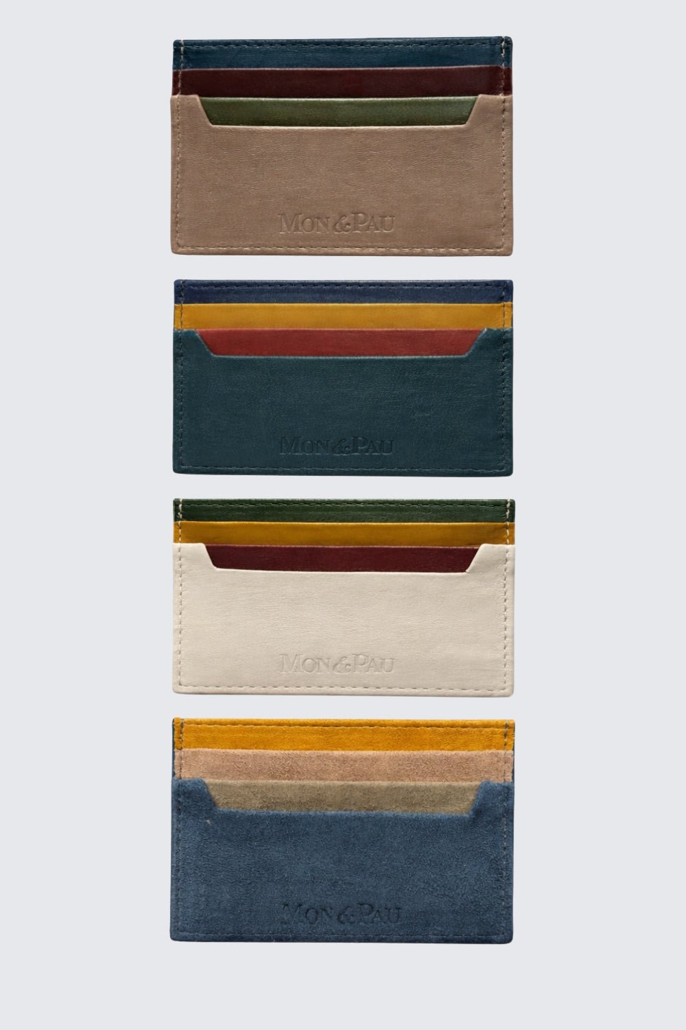 WALLET COMBO BONE&MOSS LEATHER