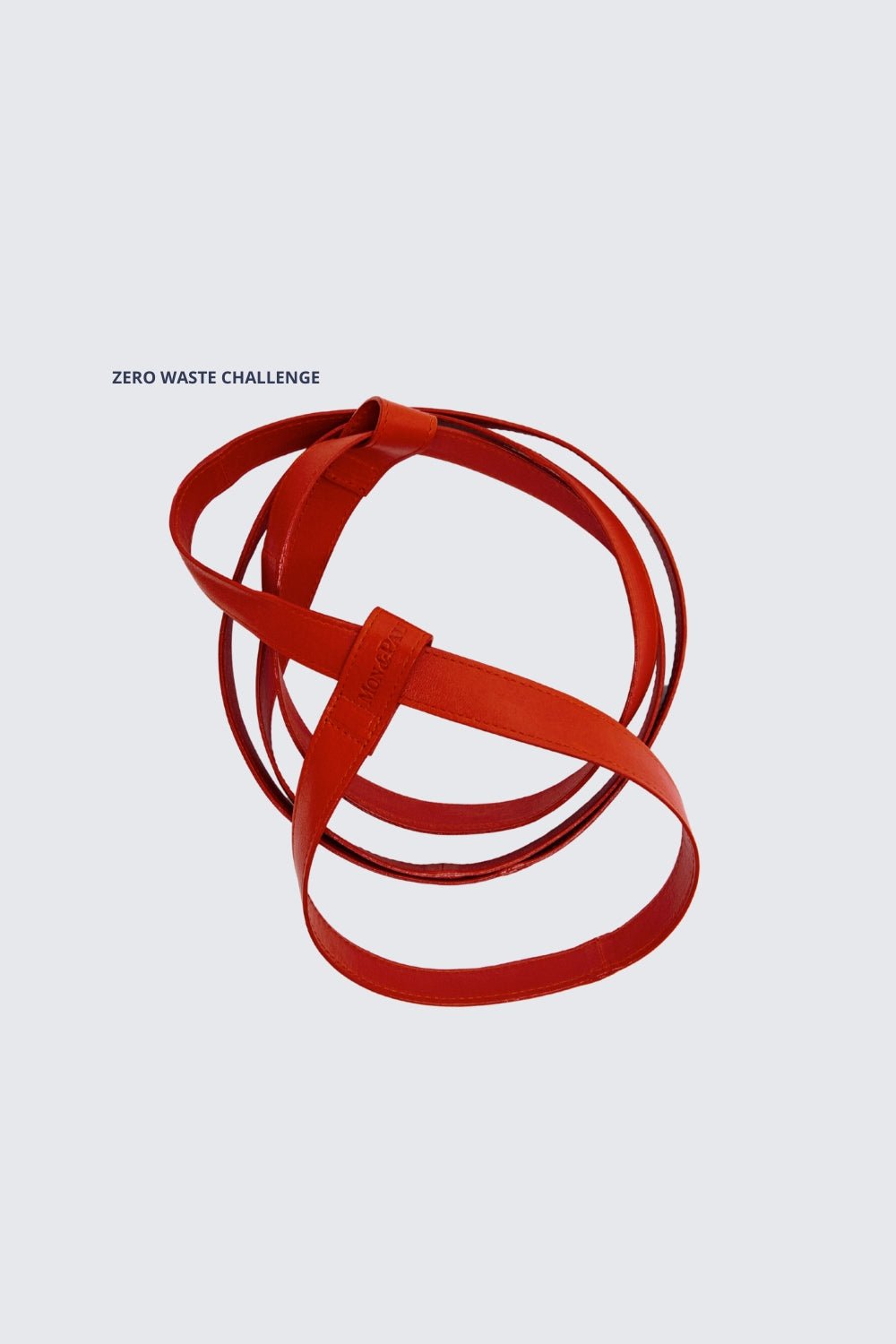 YOGA STRAP BRICK DUST LEATHER