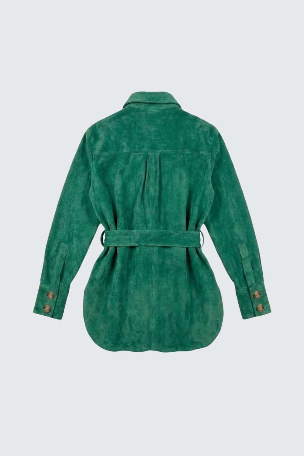 CAMISA DE ANTE VERDE LULU