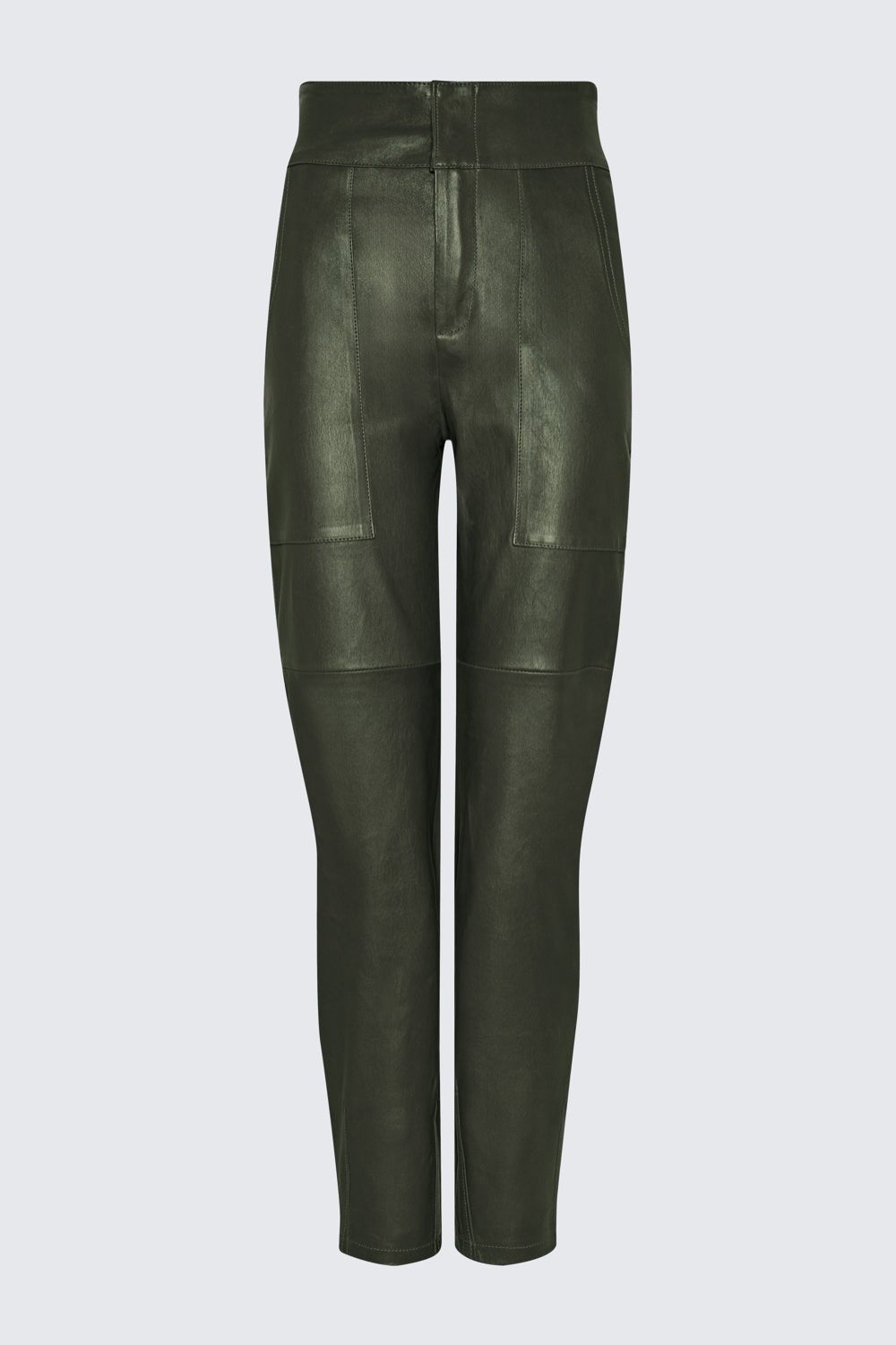 BEATRIZ PANT MOSS LEATHER