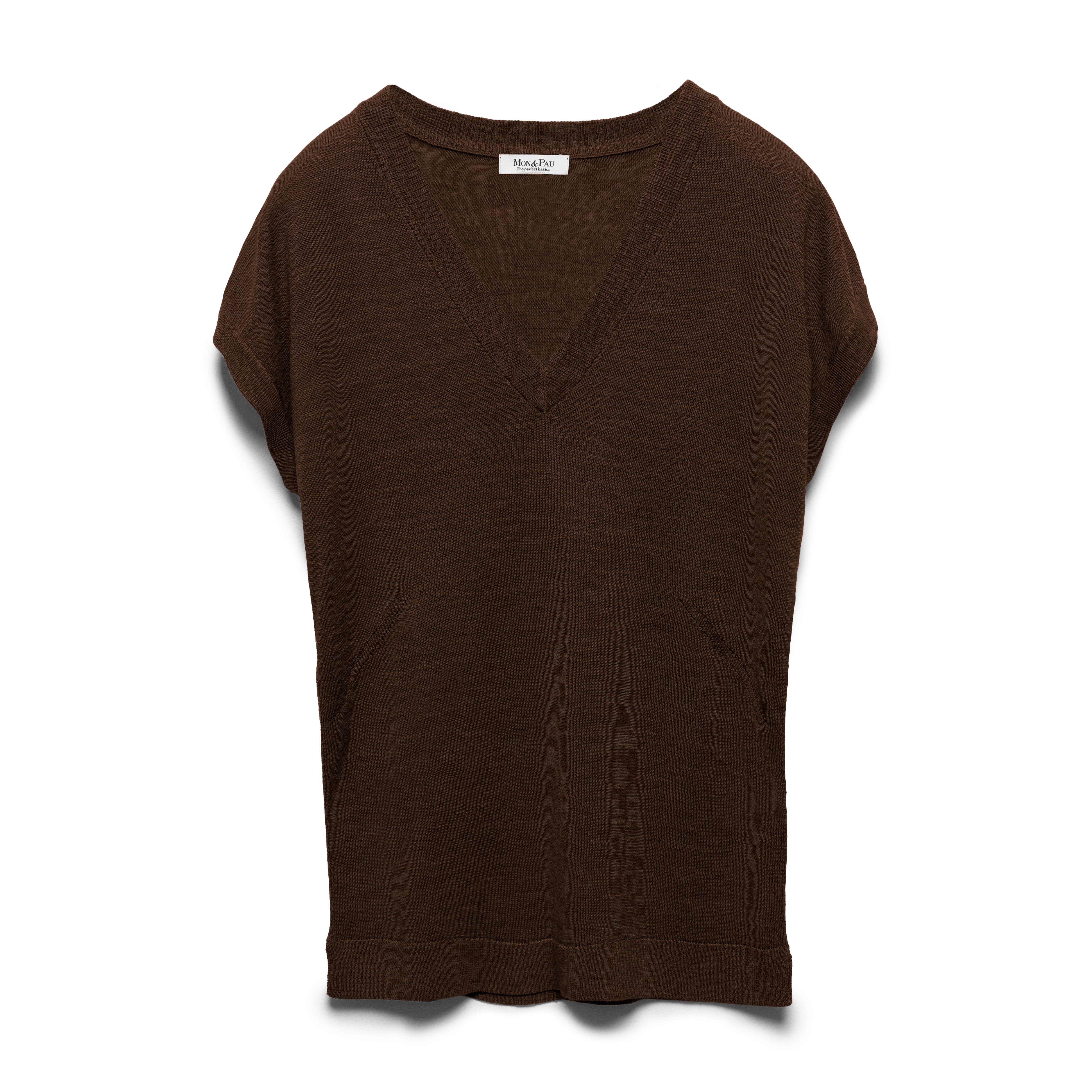 SLEEVELESS NUTSHELL LINEN