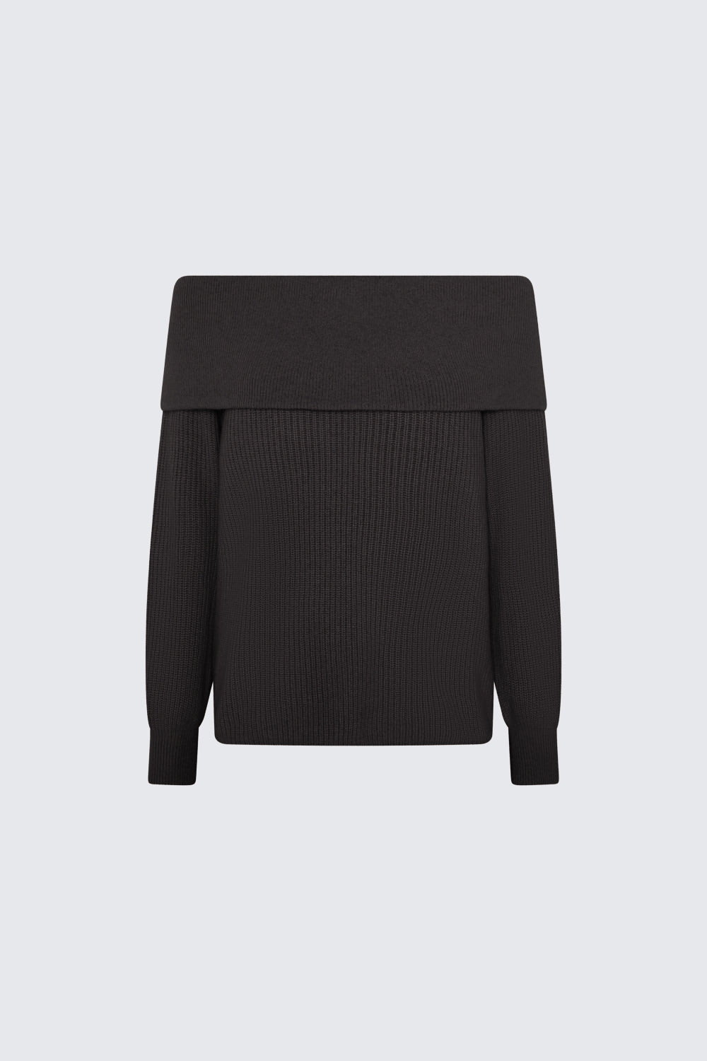 OFF SHOULDER SWEATER BLACK