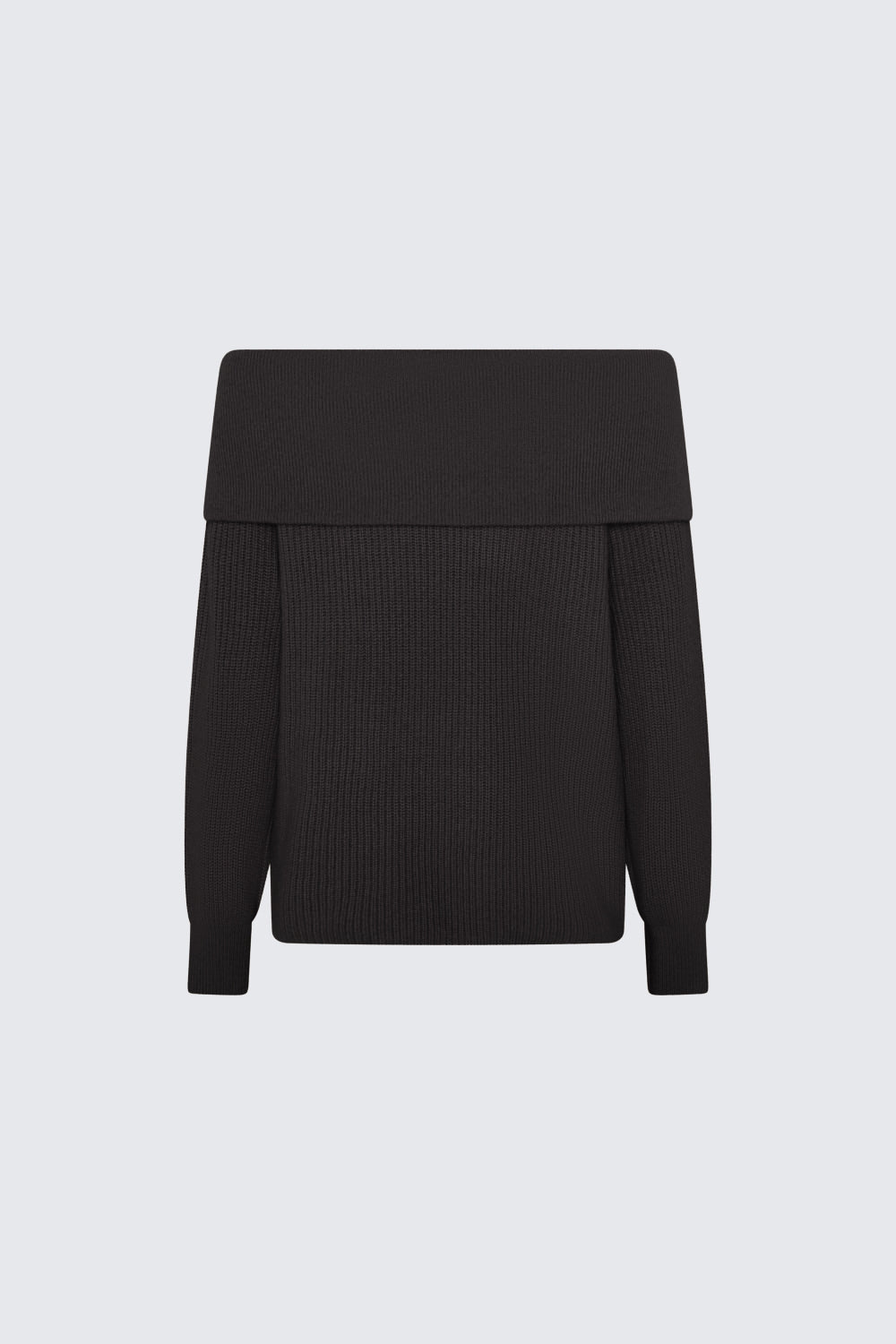 OFF SHOULDER SWEATER BLACK