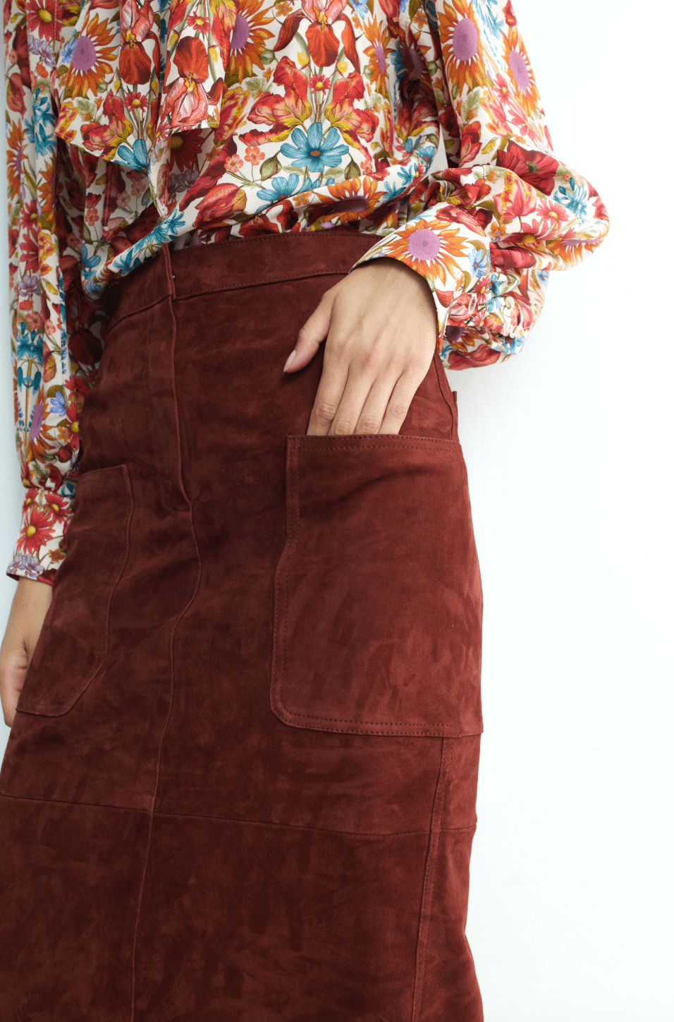 ALEJANDRA SKIRT BRONZER SUEDE