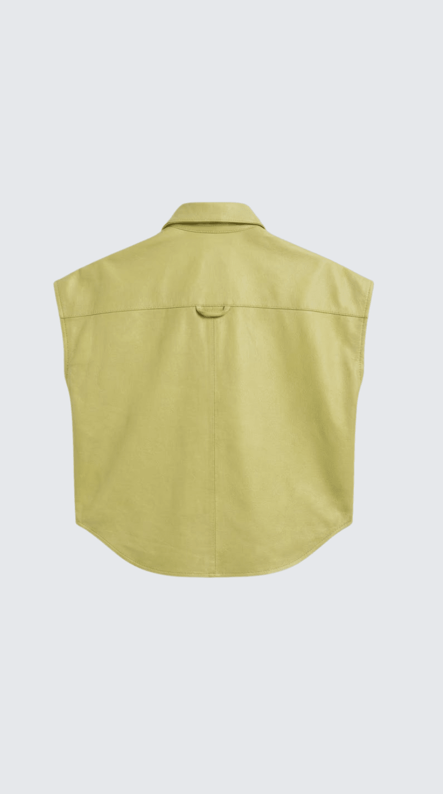 PAU SHIRT LEMONADE LEATHER