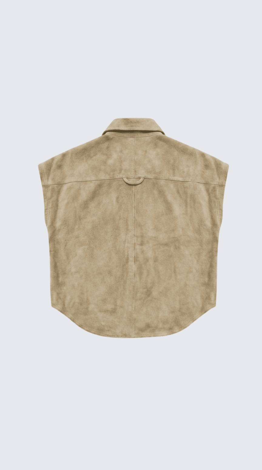 CAMISA SIN MANGAS ANTE MARRÓN CLARO LULU