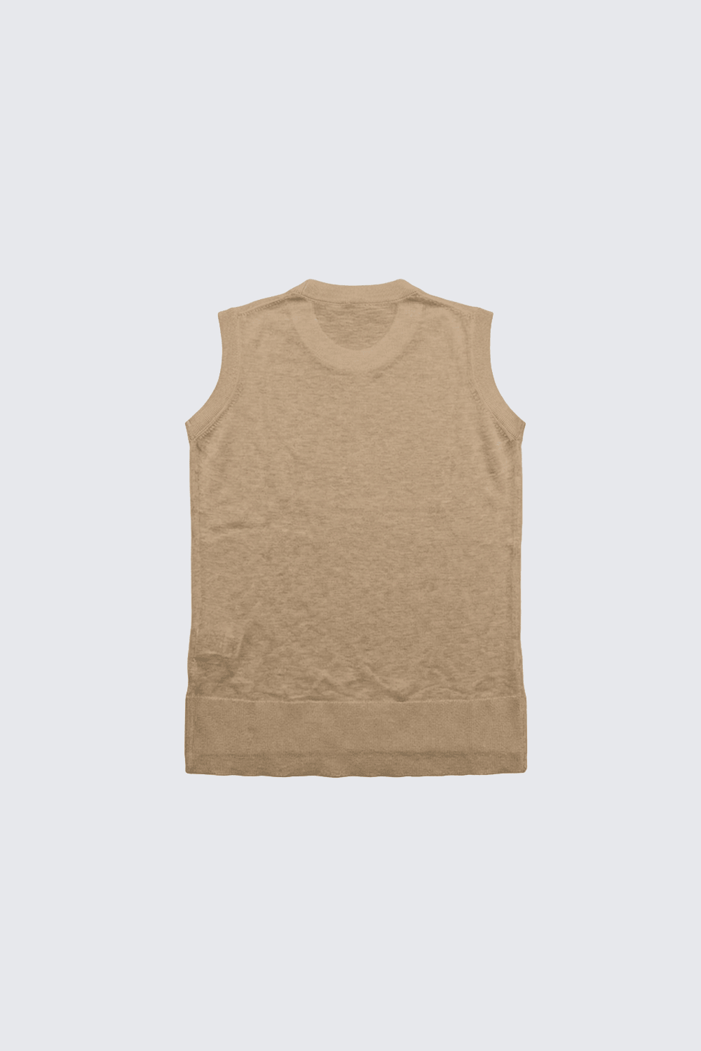 SLEEVELESS T-SHIRT PEANUT BUTTER