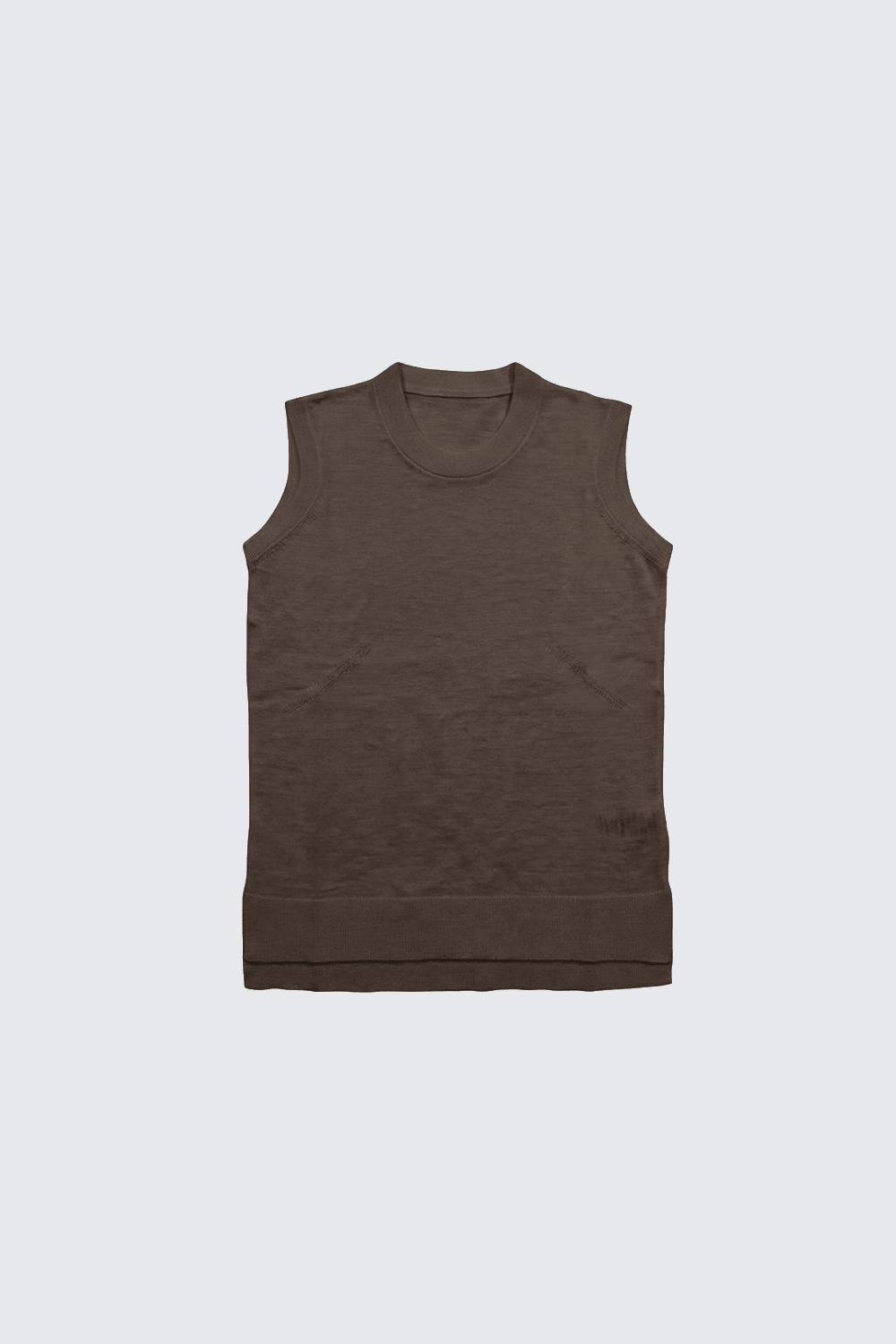 SLEEVELESS T-SHIRT SHADOW SAND