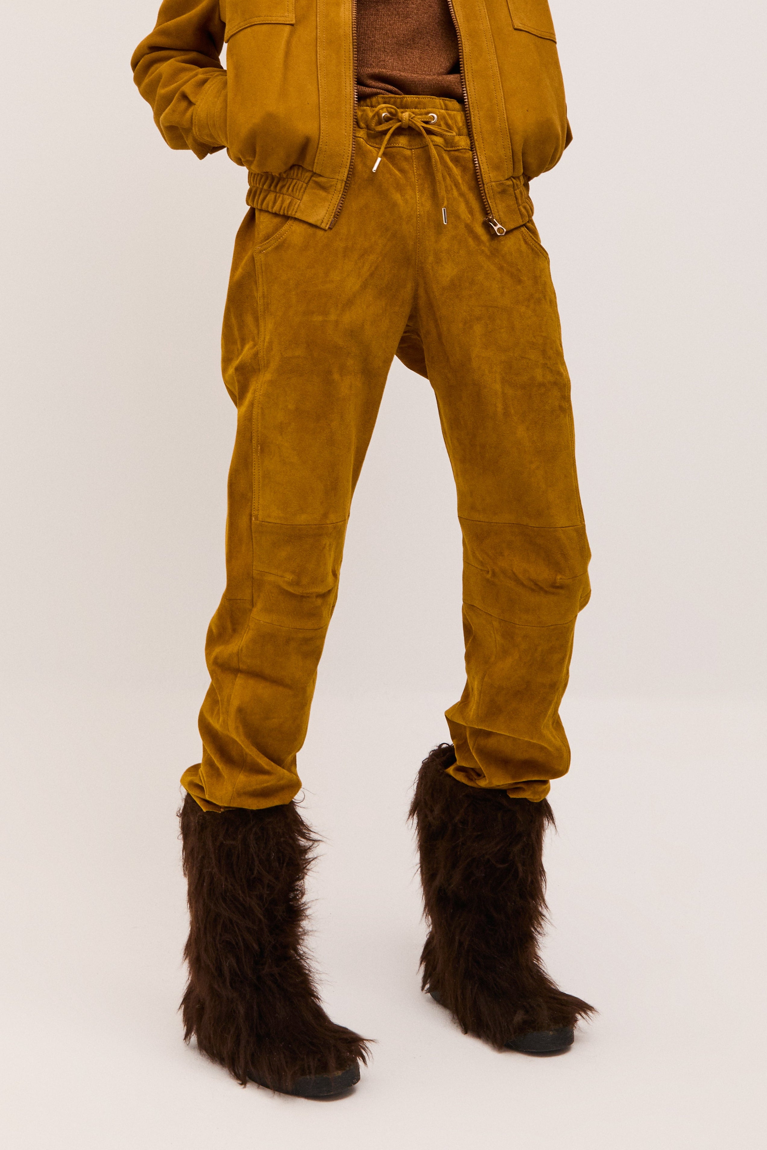 JOGGER PANT GOLDEN HONEY SUEDE