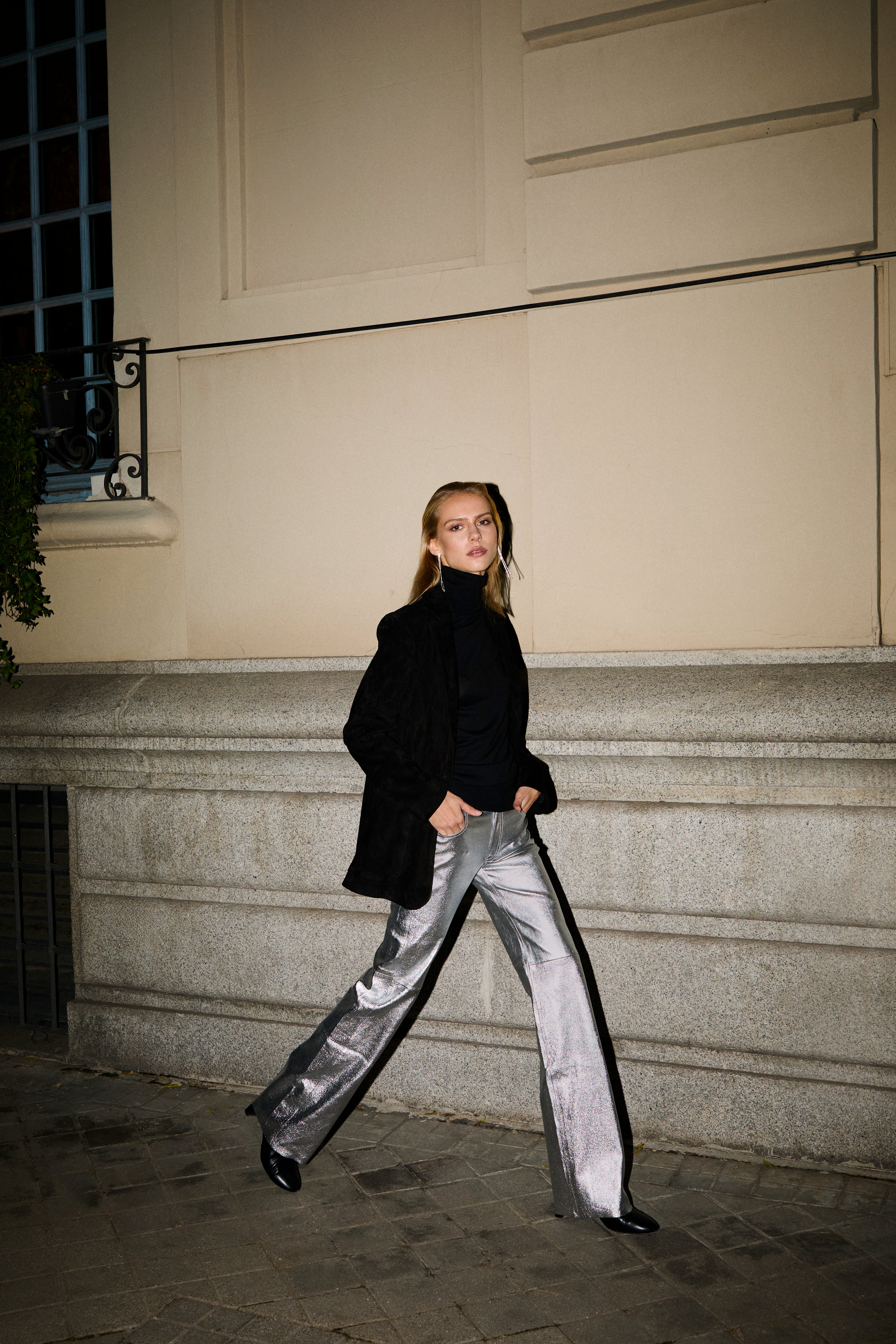 LUCILA METALIZE SILVER LEATHER