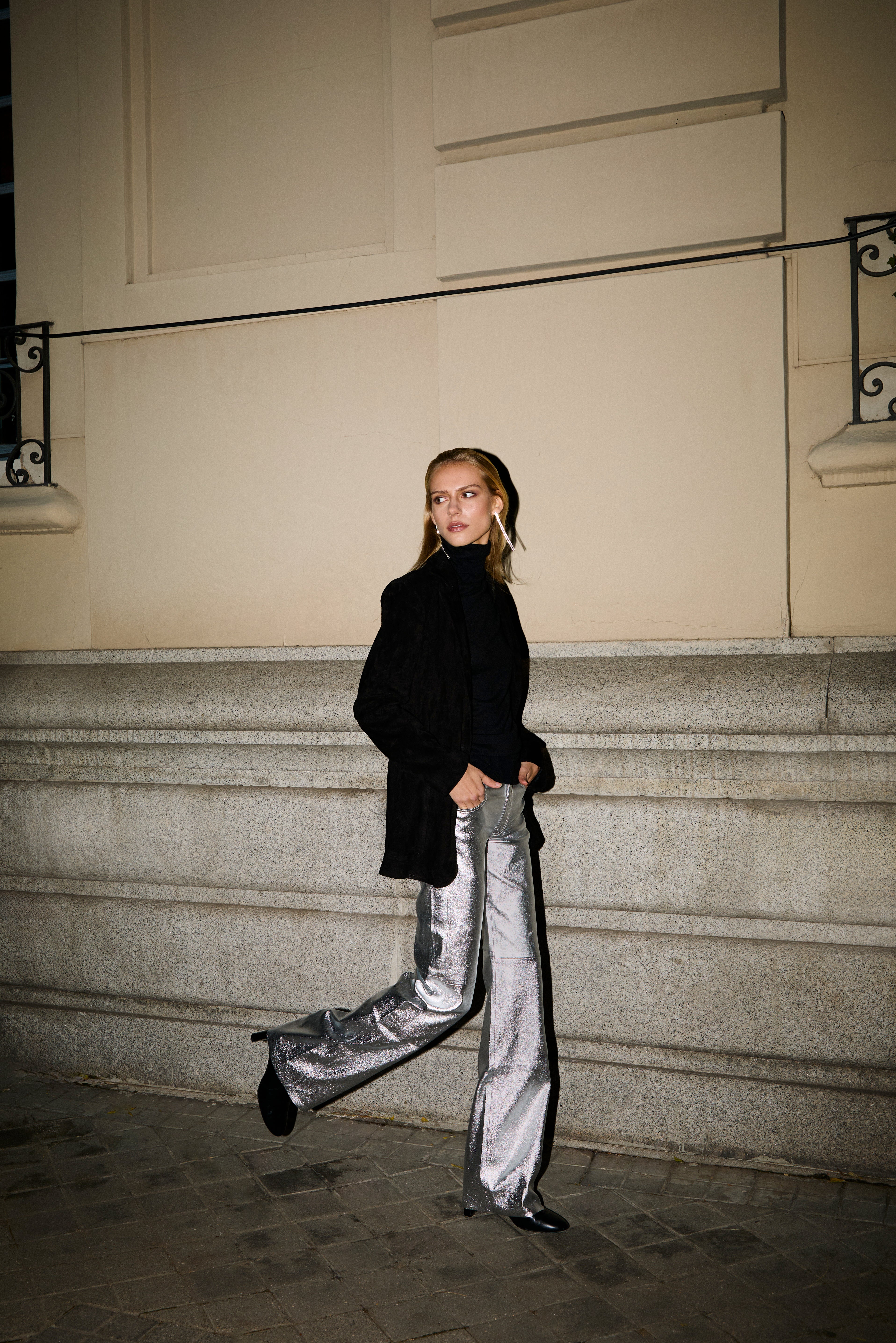 LUCILA METALIZE SILVER LEATHER