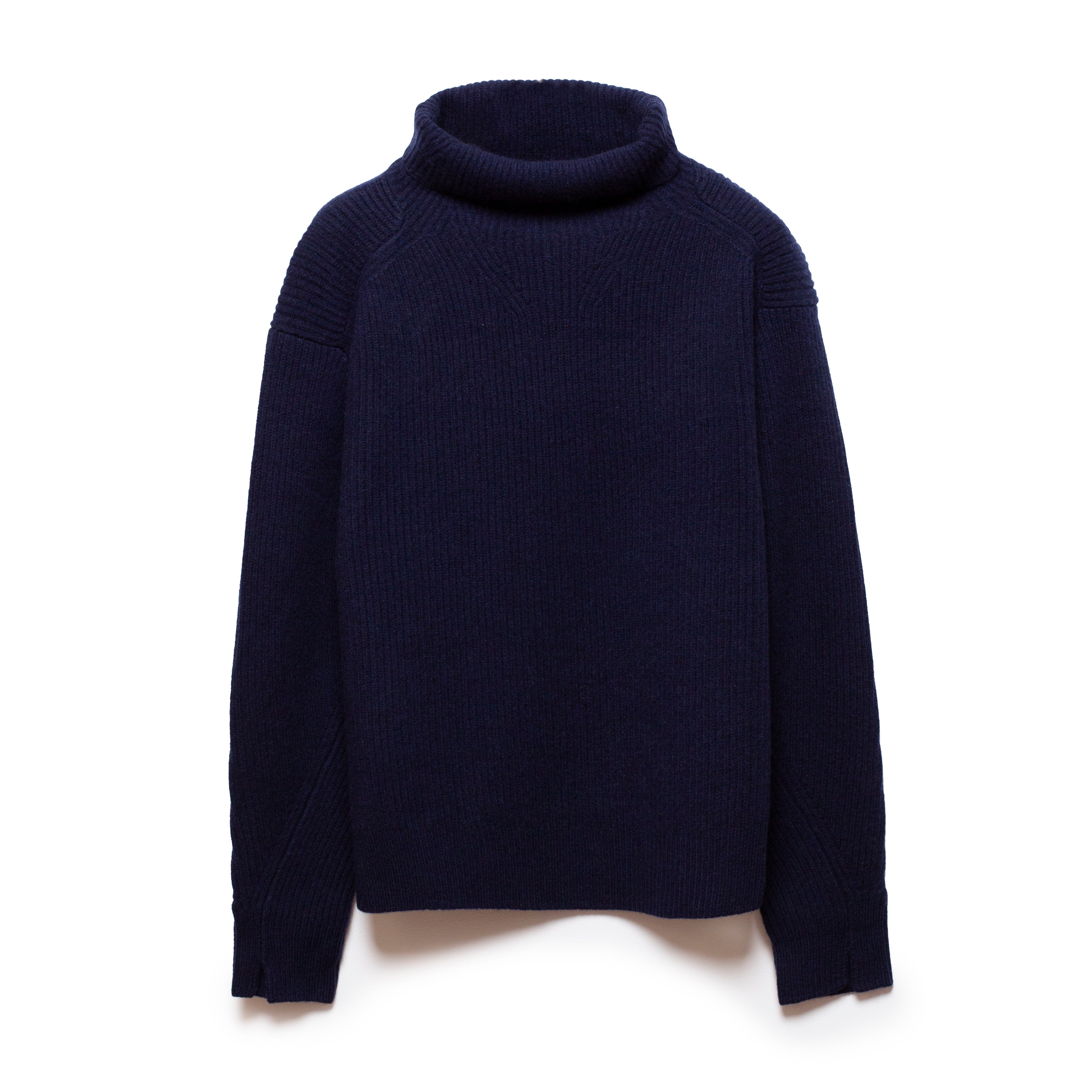 Navy Turtleneck Cashmere and Wool