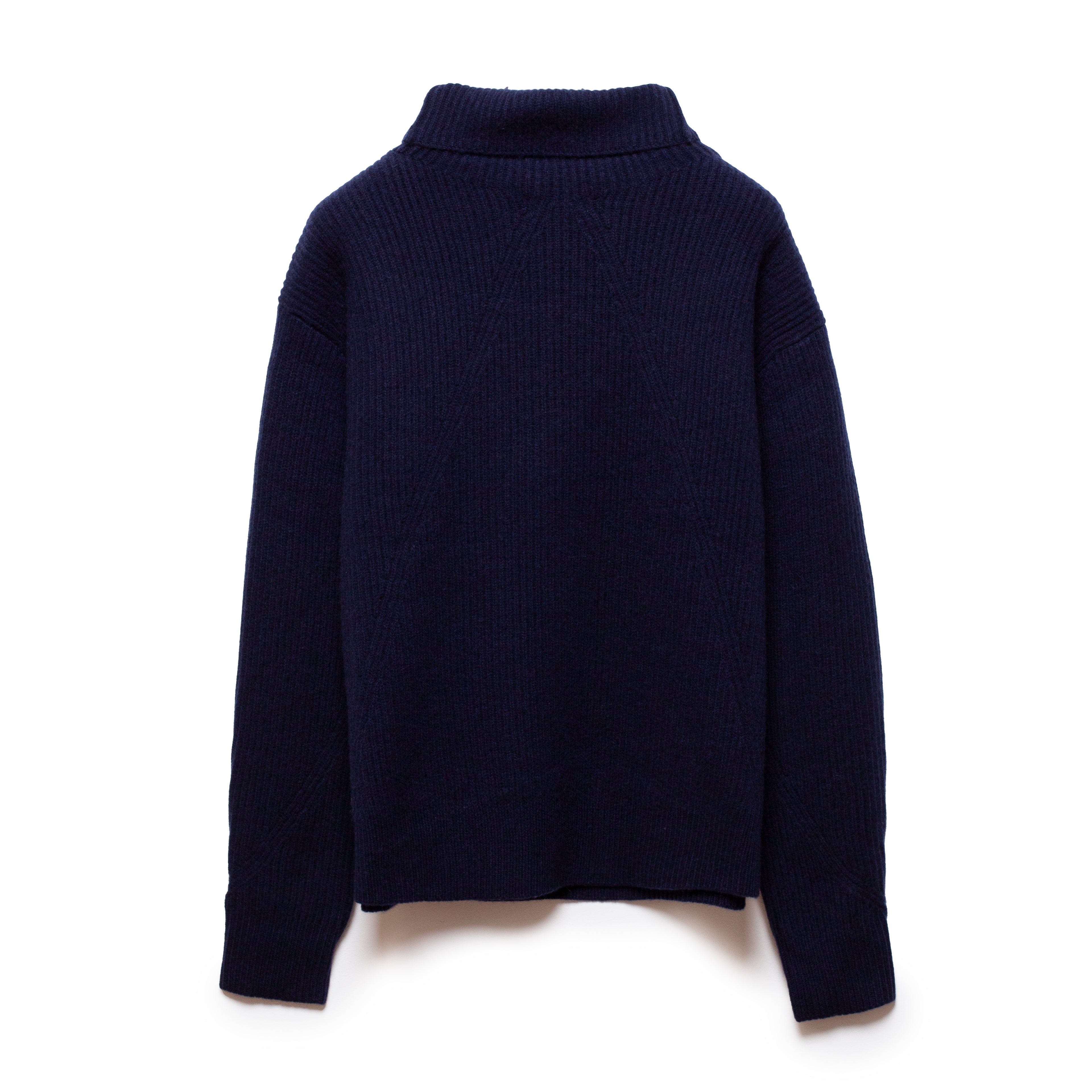 Navy Turtleneck Cashmere and Wool