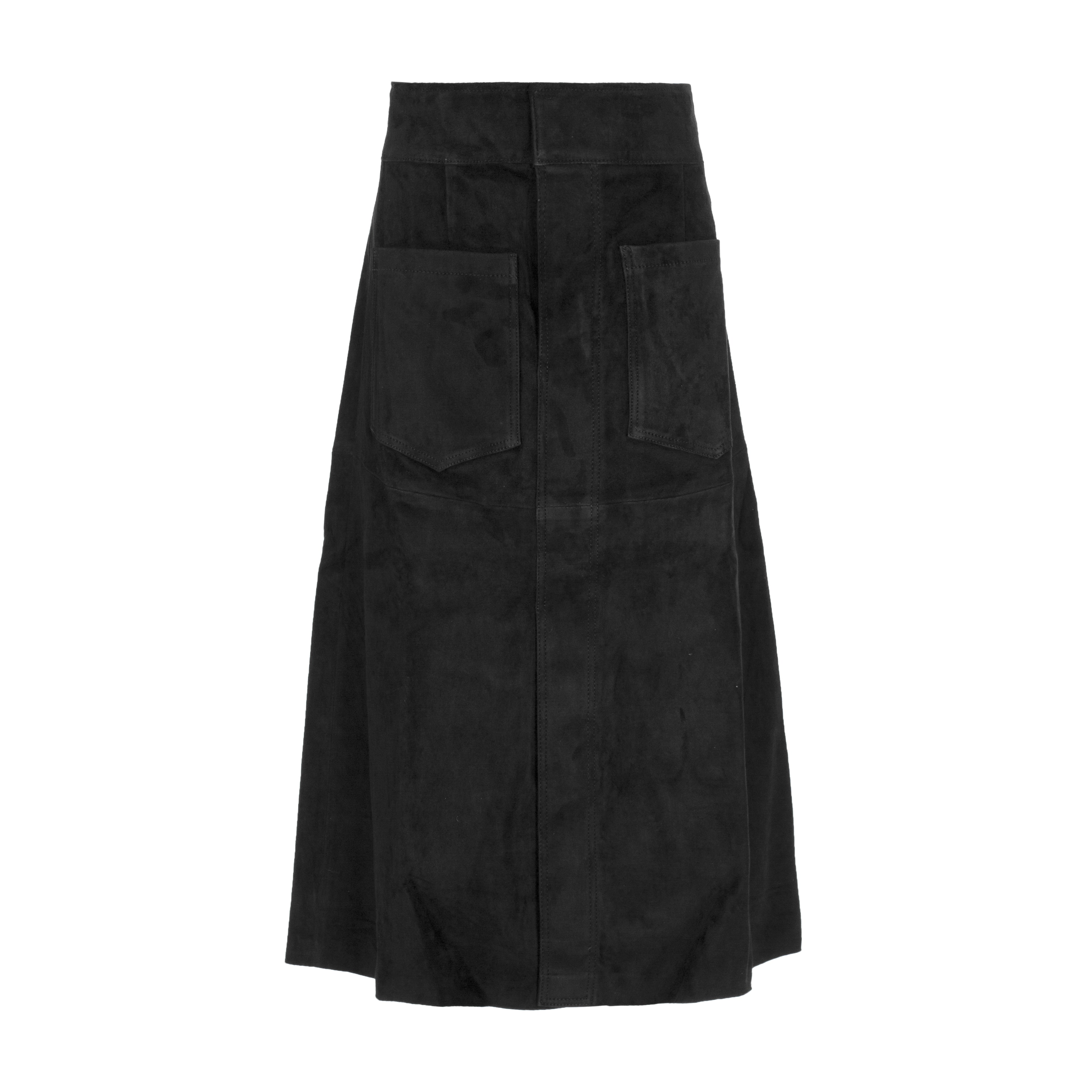 Erika Skirt Black Suede