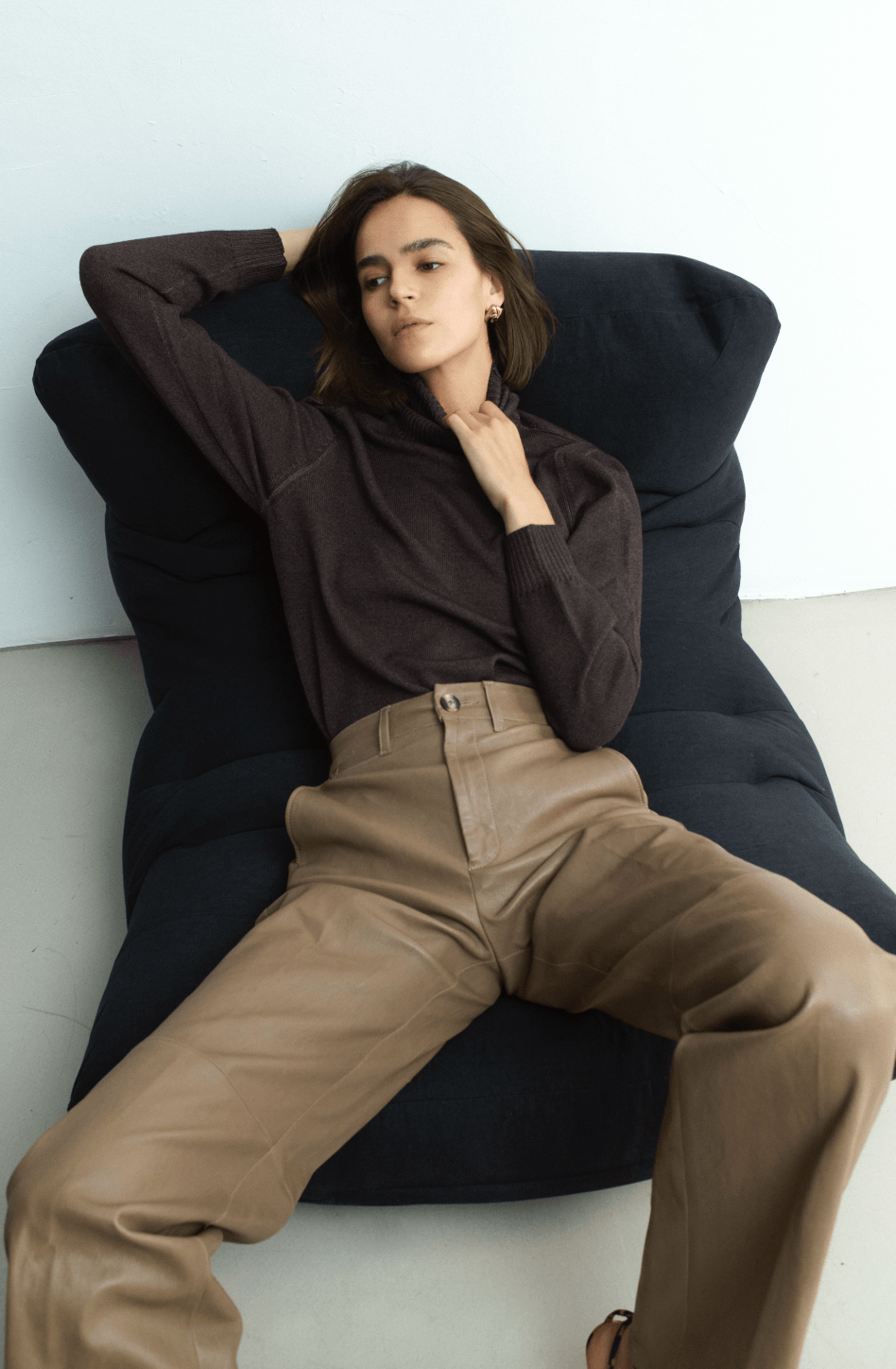 LAUREN PANT OAK LEATHER