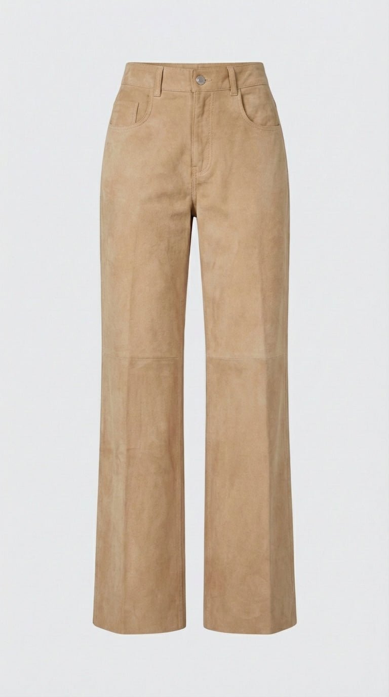 LOLA PANT PEANUT BUTTER SUEDE
