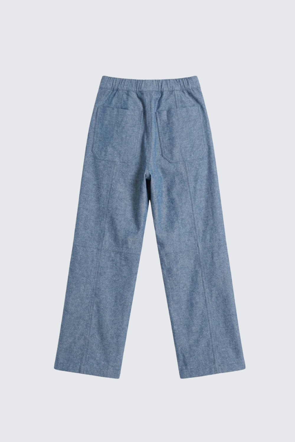 PANTALÓN DE PIEL AZUL CROPPED MARA