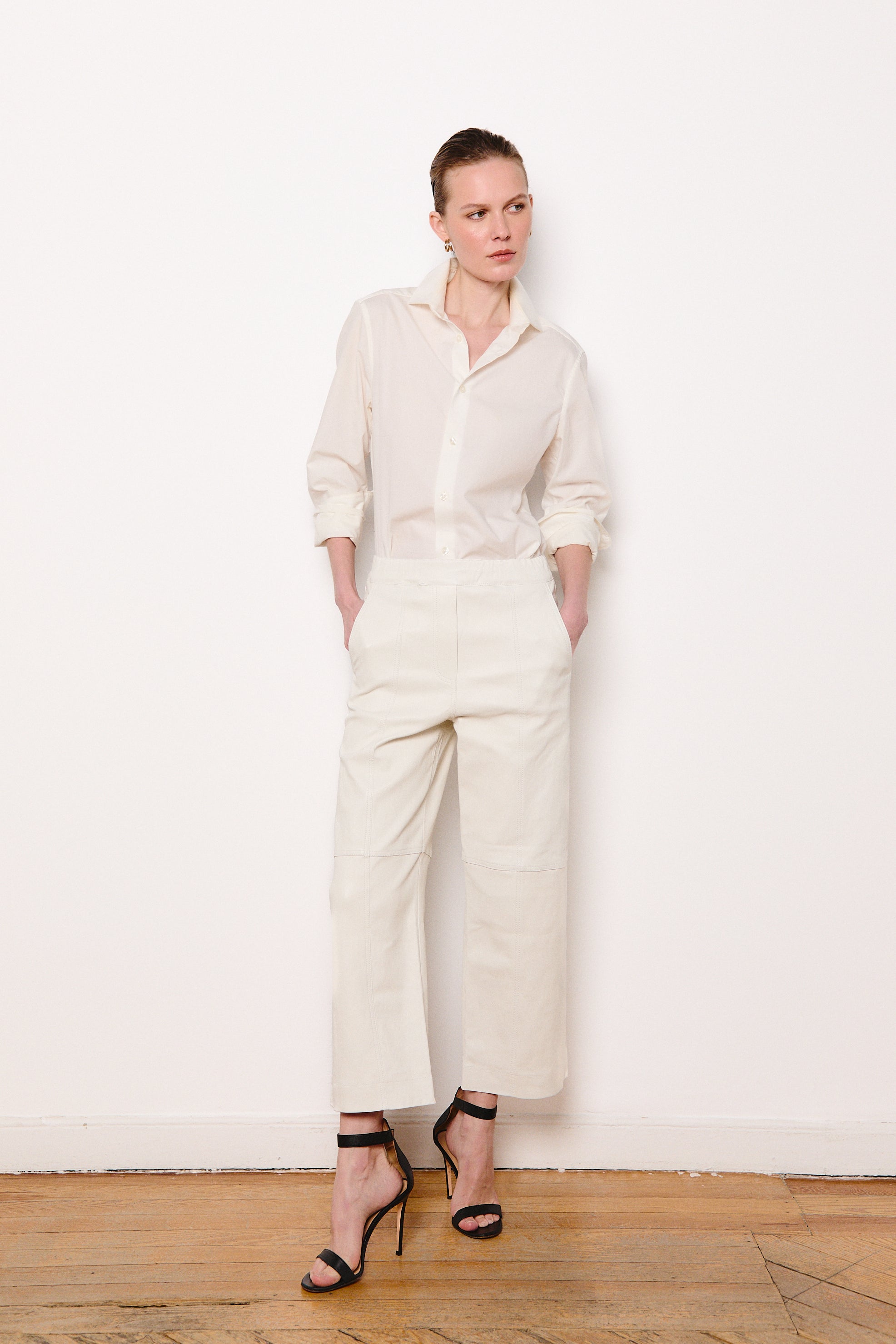 MARA PANT WHITE LEATHER