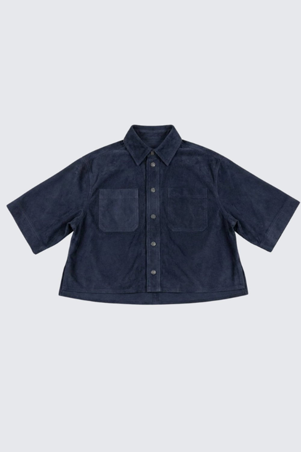 LULU SHIRT NAVY SUEDE LIGHT
