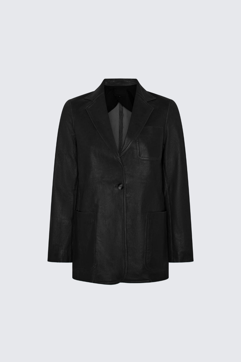 MAX BLAZER BLACK LEATHER