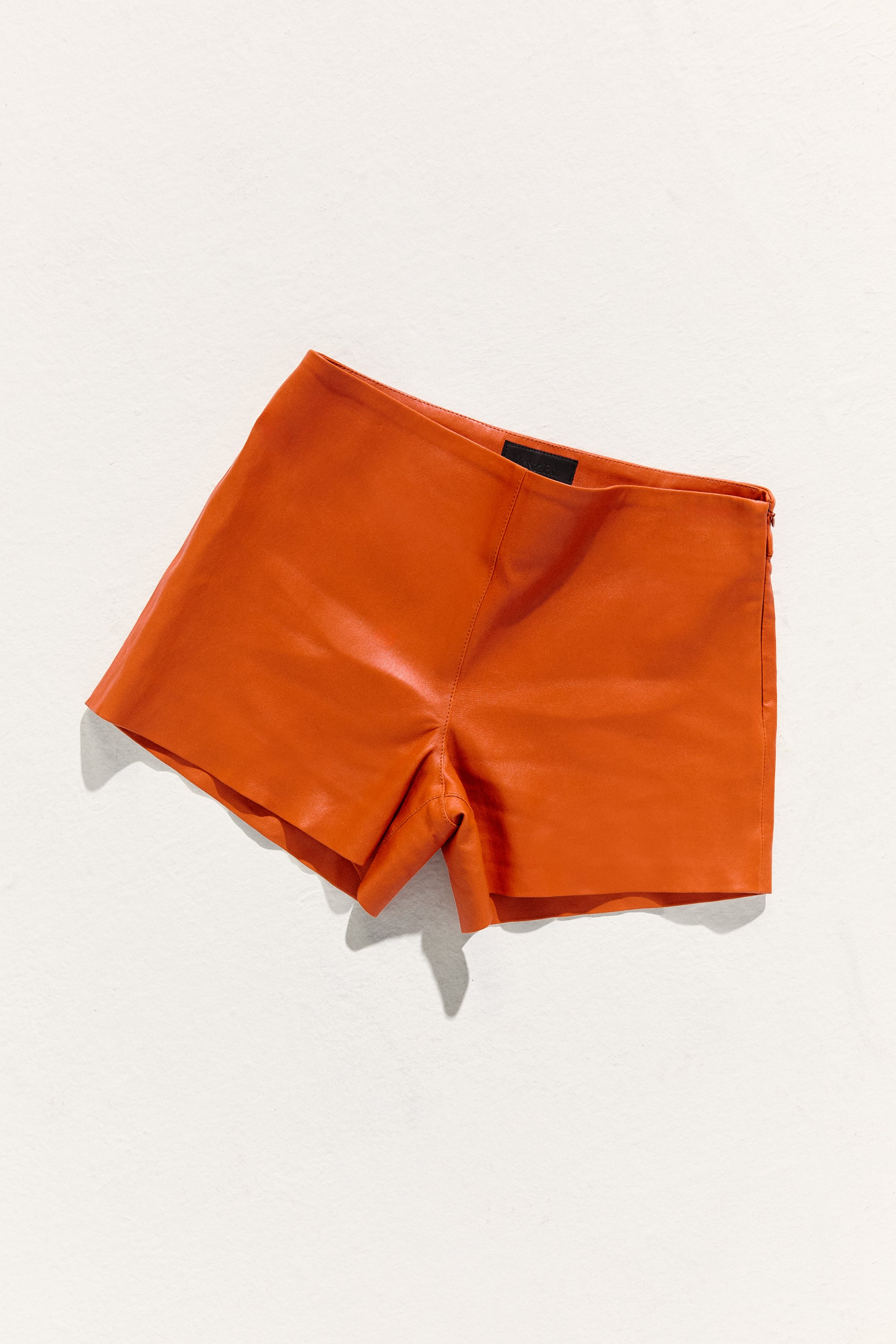 JANE SHORT SUN ORANGE LEATHER
