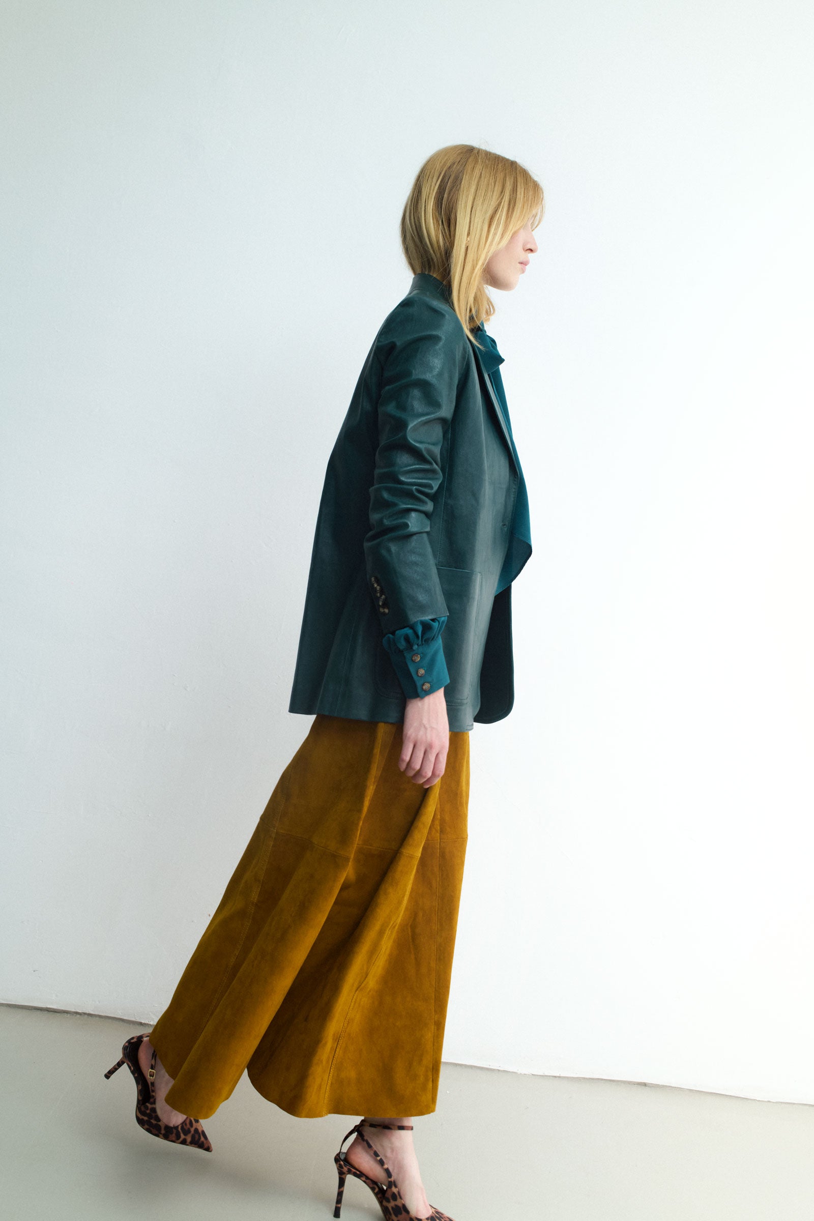 MAX BLAZER MALACHITE LEATHER