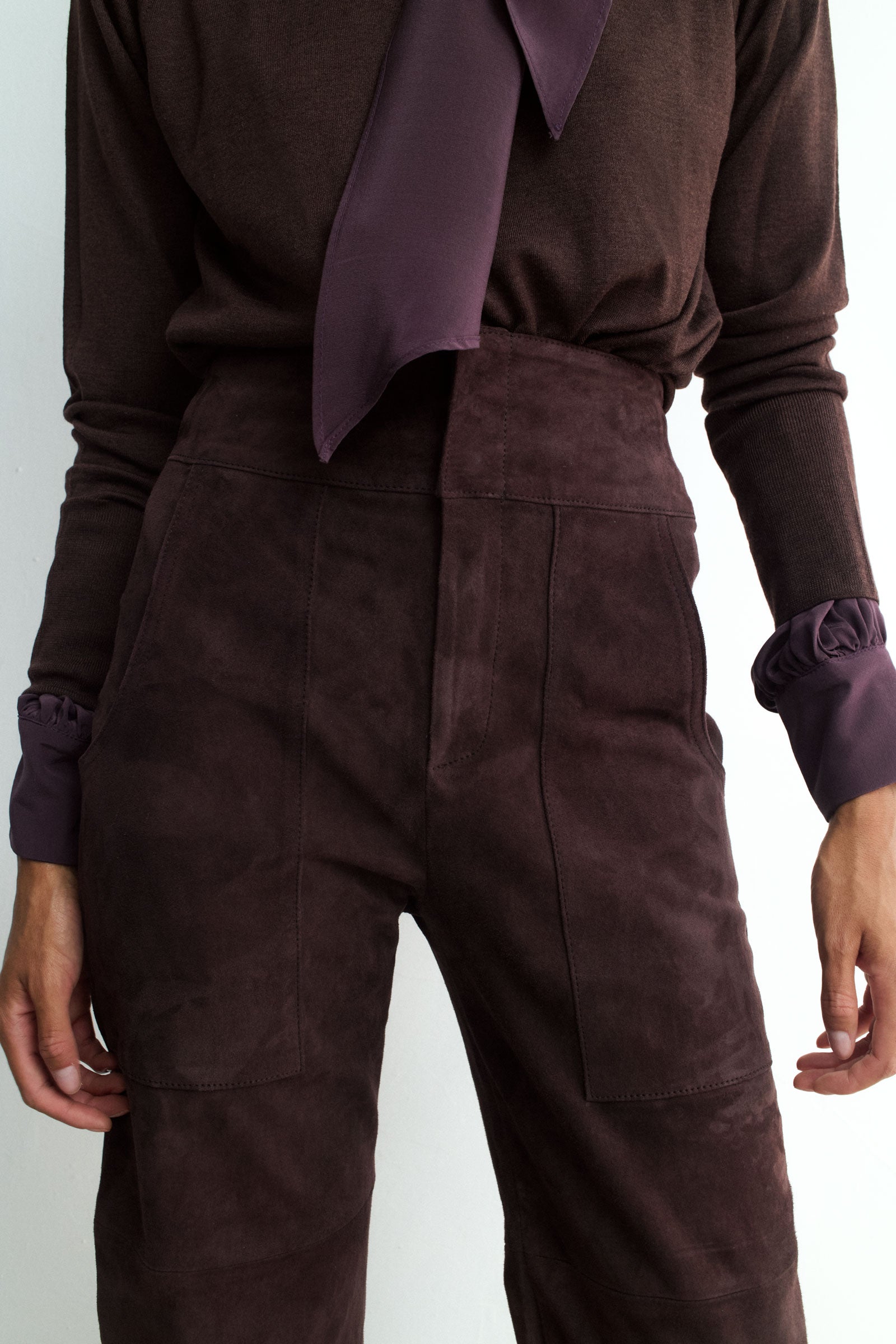 BEATRIZ MAHOGANY SUEDE