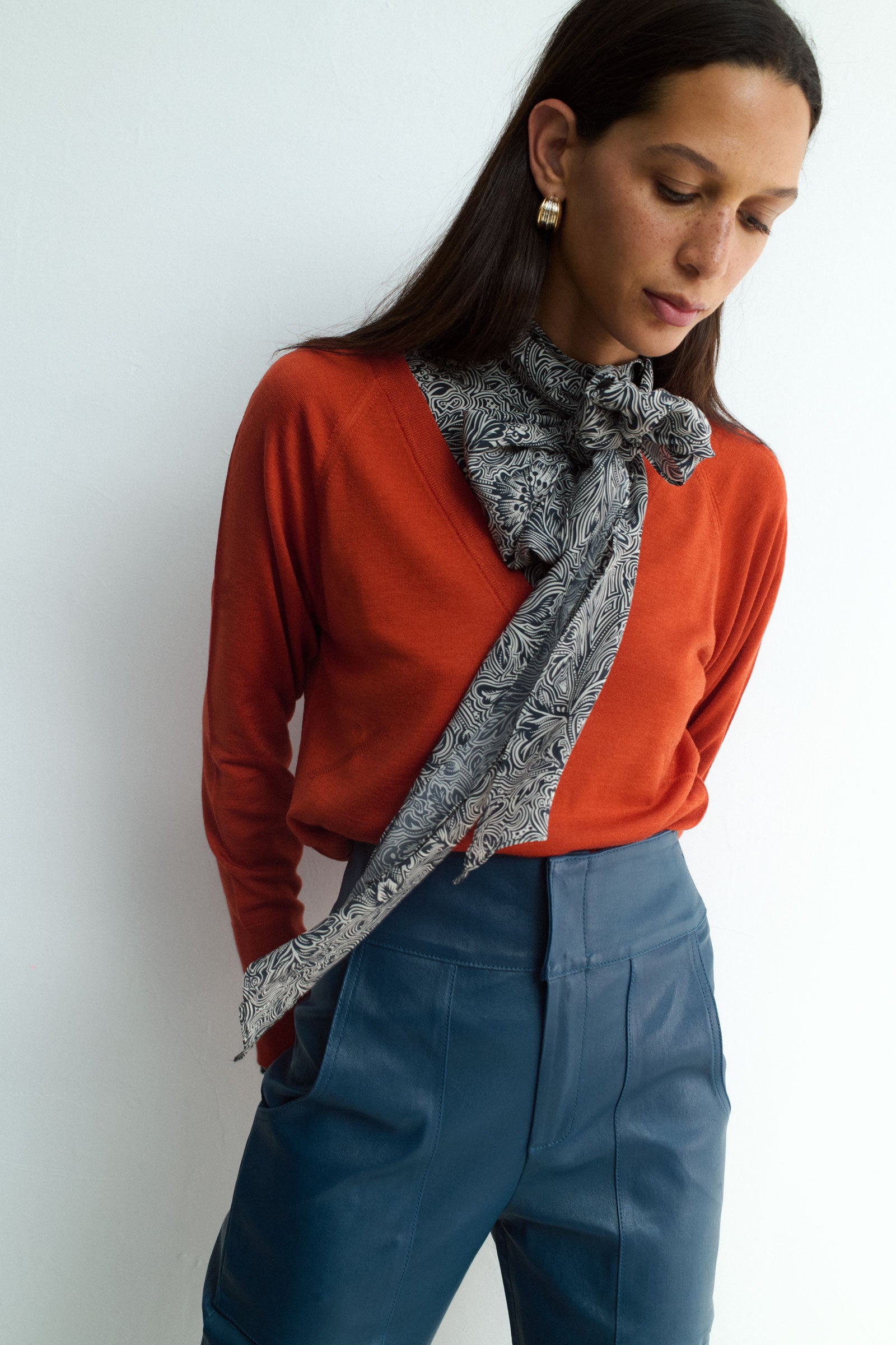 BOW SHIRT DRAMACTIC BLOOM