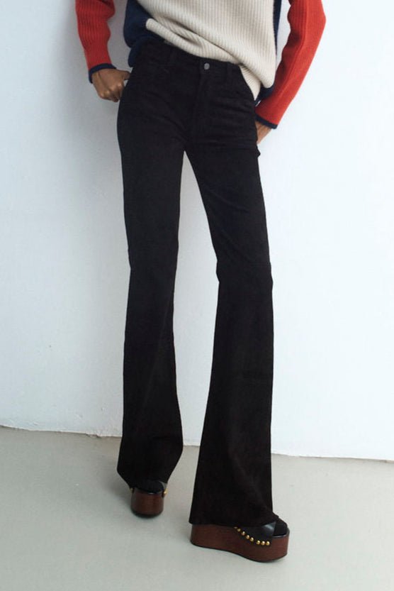 FLARE BLACK SUEDE