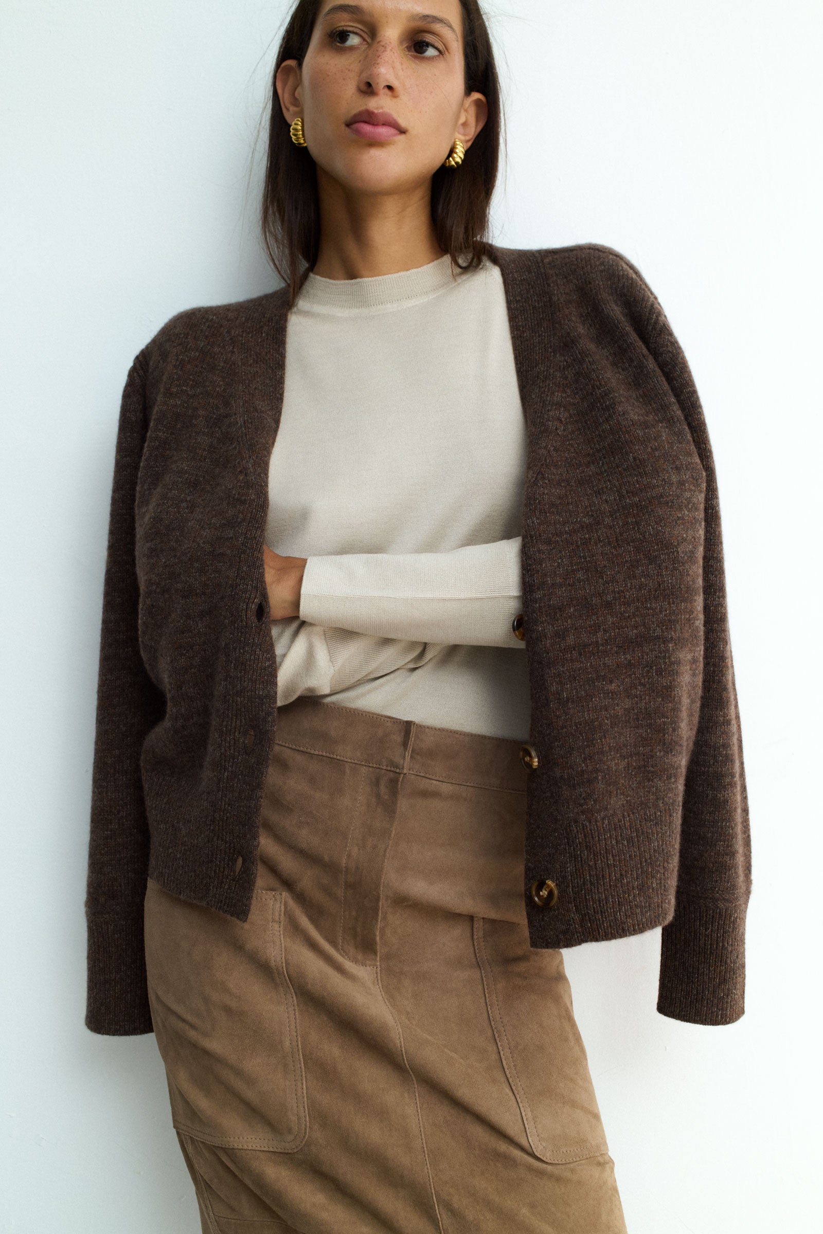 ALEJANDRA SKIRT OAK SUEDE