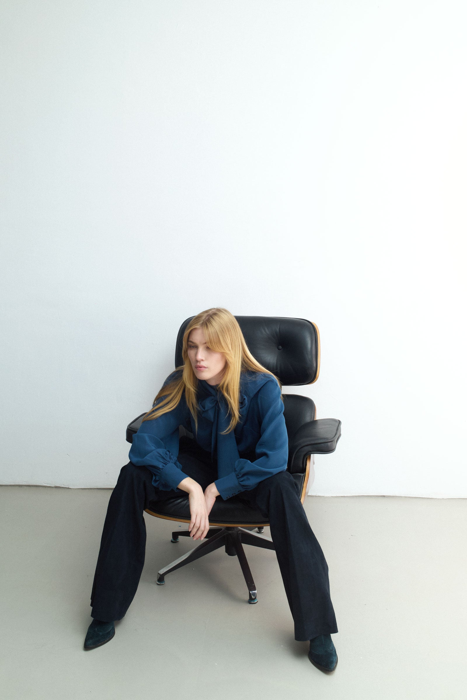 PIJAMA PANT NAVY SUEDE