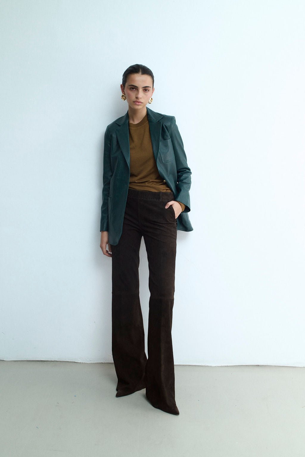 MAX BLAZER MALACHITE LEATHER