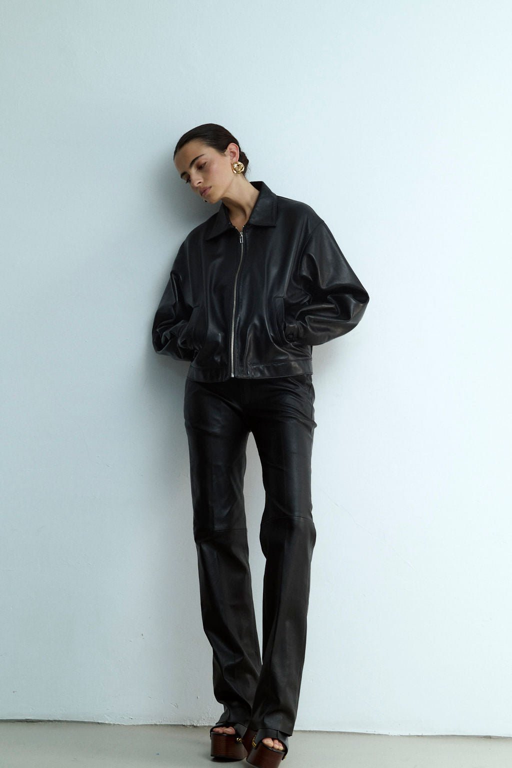 CHARLIE BLACK LEATHER