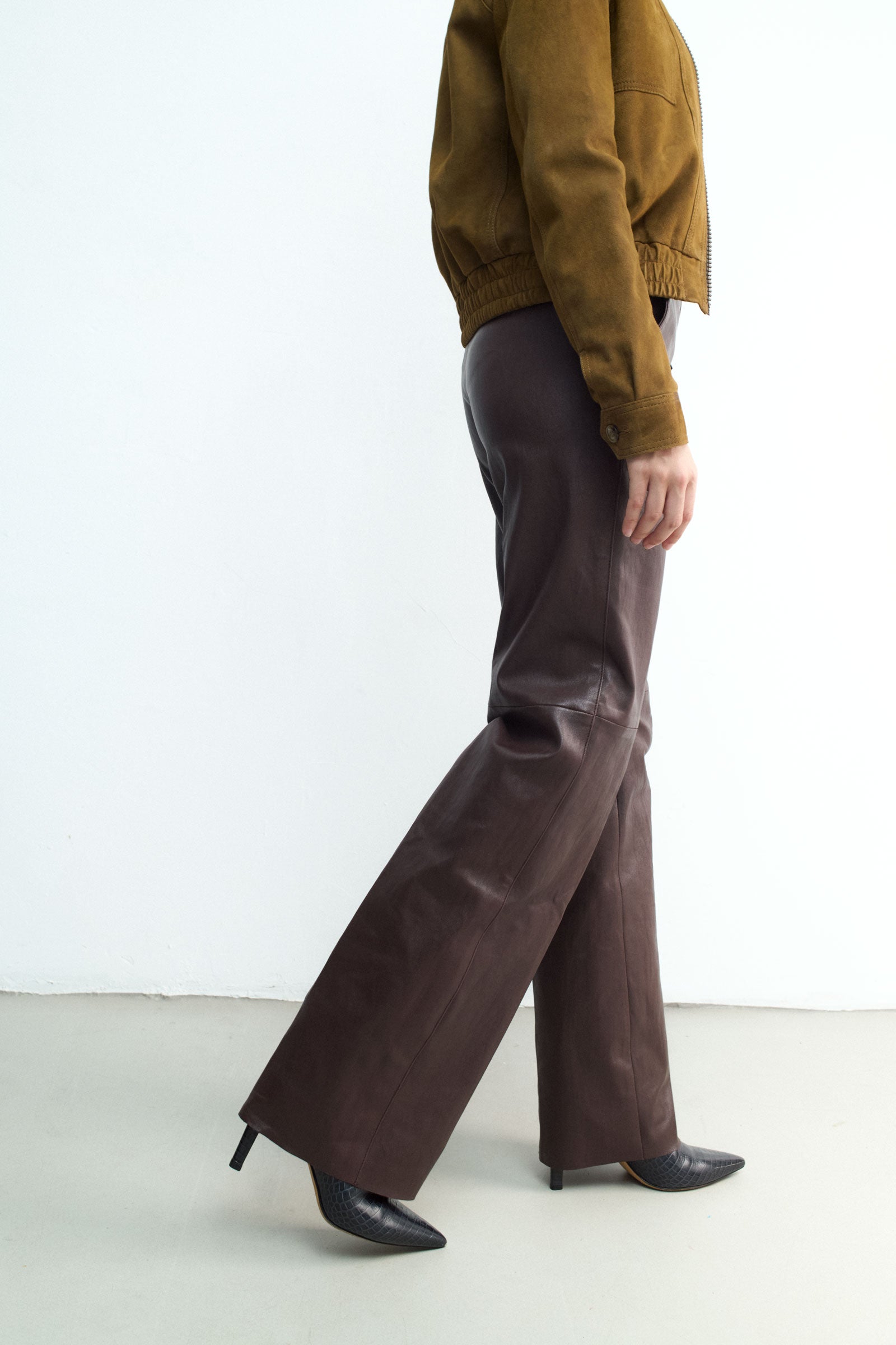 LAUREN MAHOGANY LEATHER