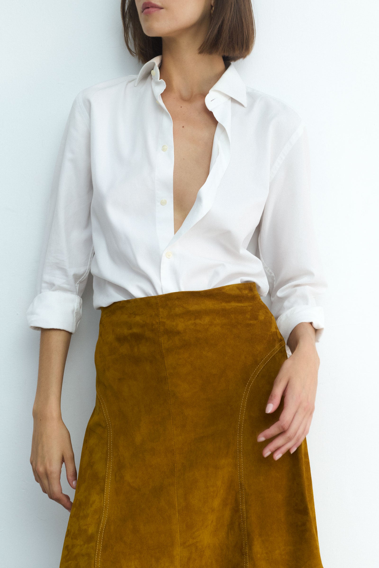 BEGO SKIRT GOLDEN HONEY SUEDE