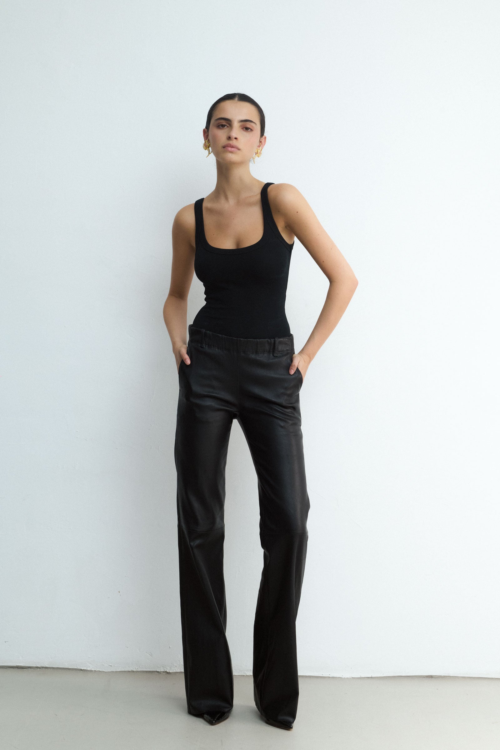 PAZ BLACK LEATHER