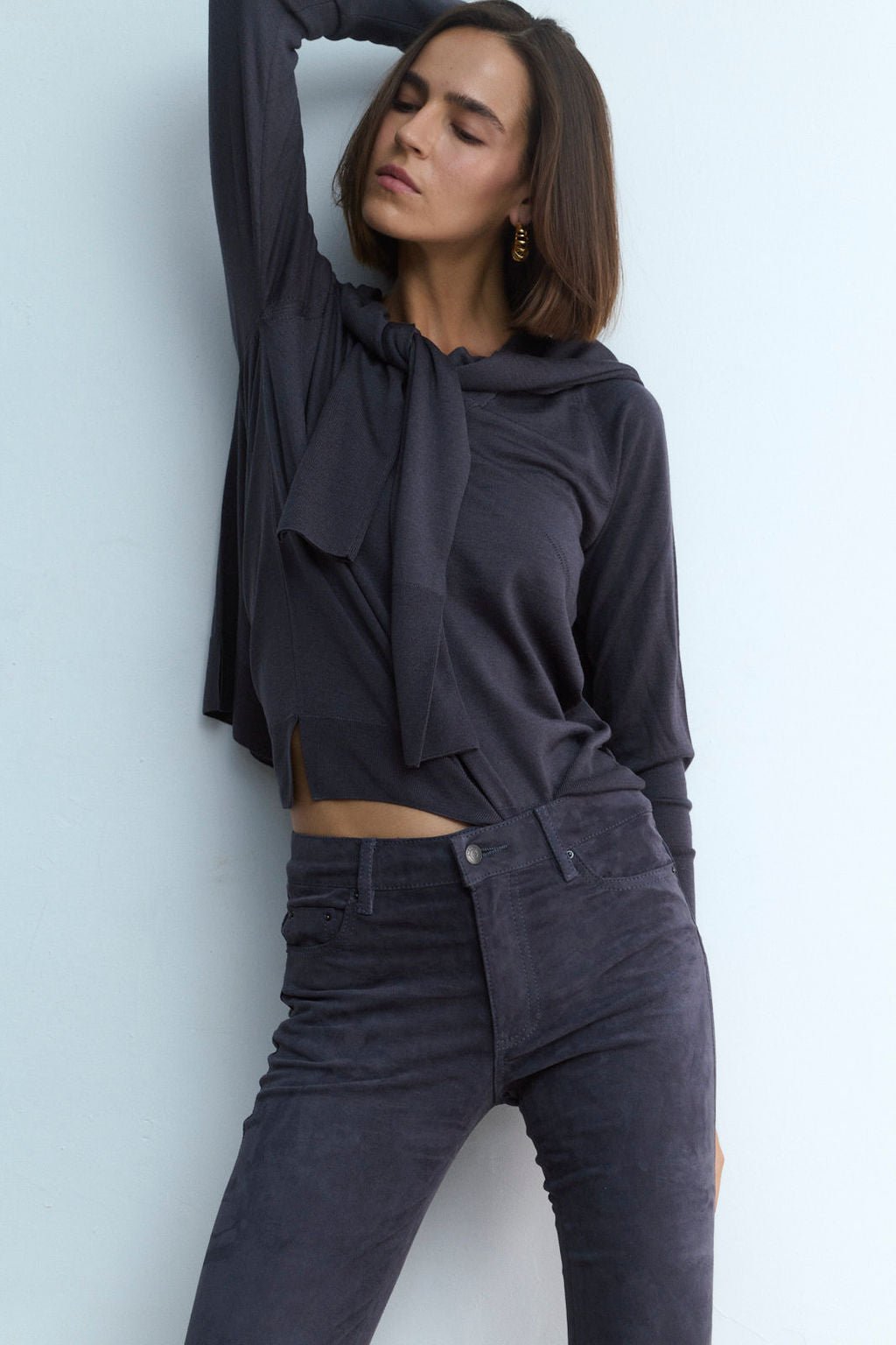 CREW NECK SLATE