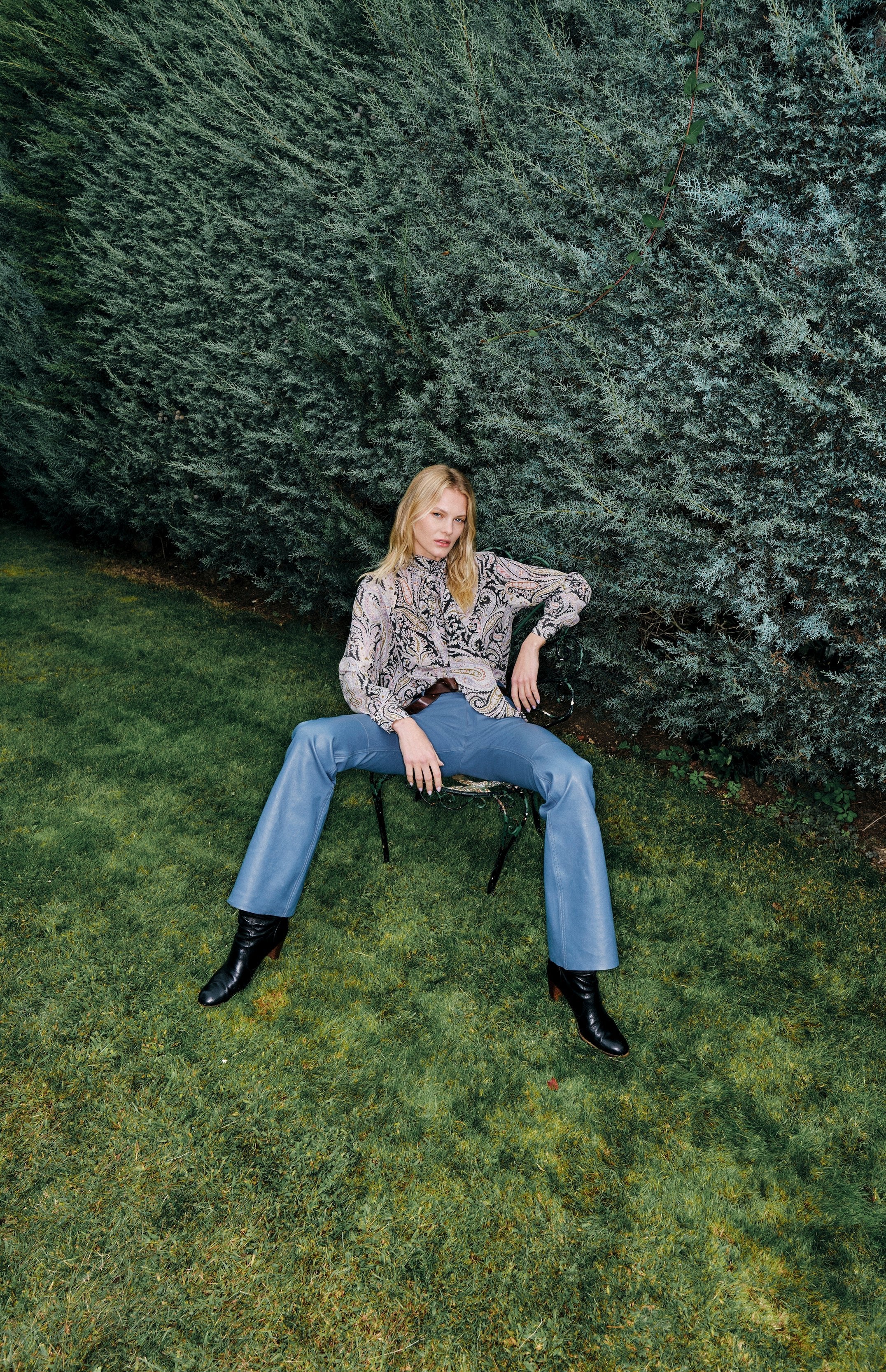 CLASSIC 5 BLUE DENIM LEATHER