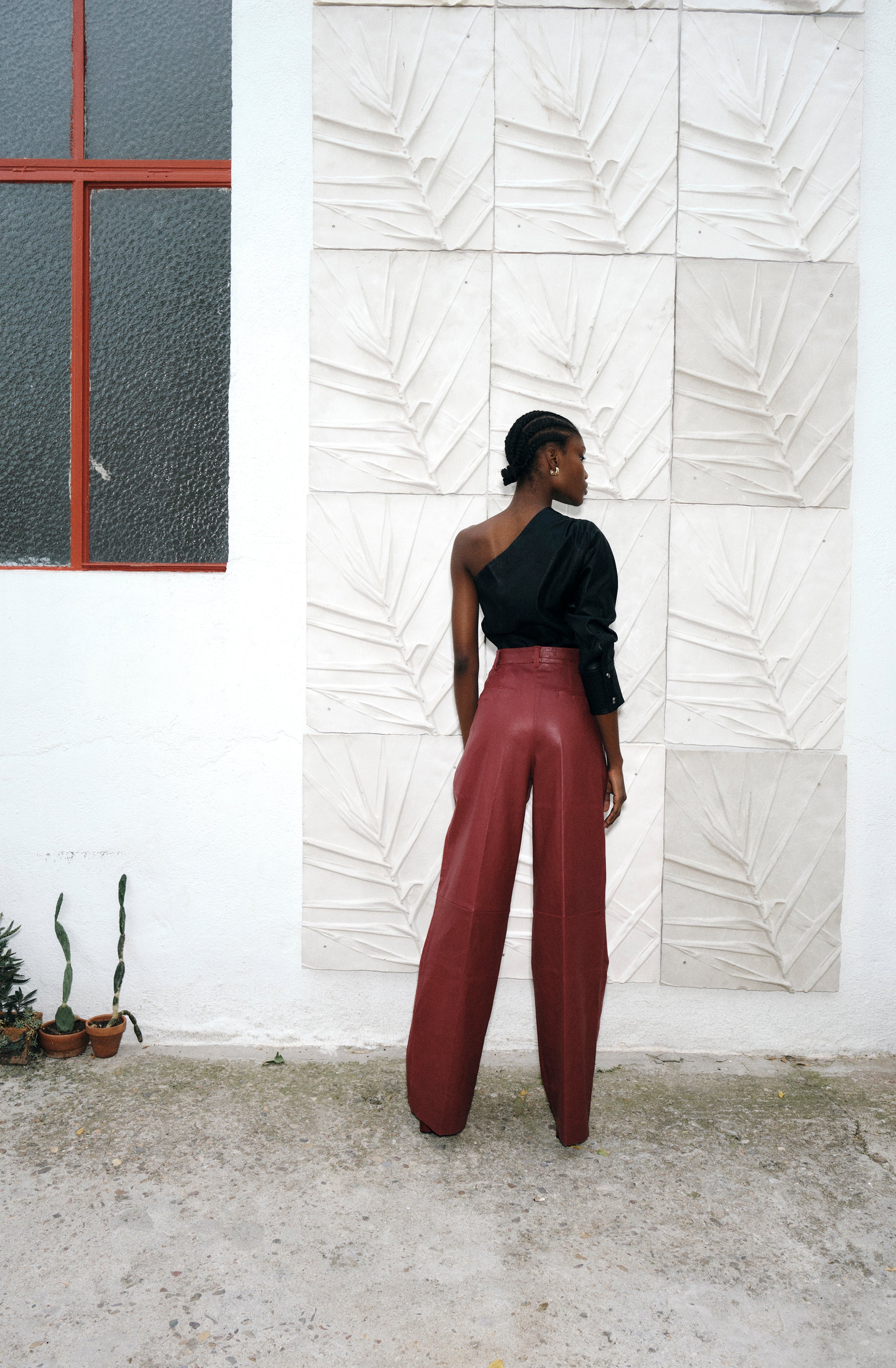 ROBERTA JAPANESE RED LEATHER