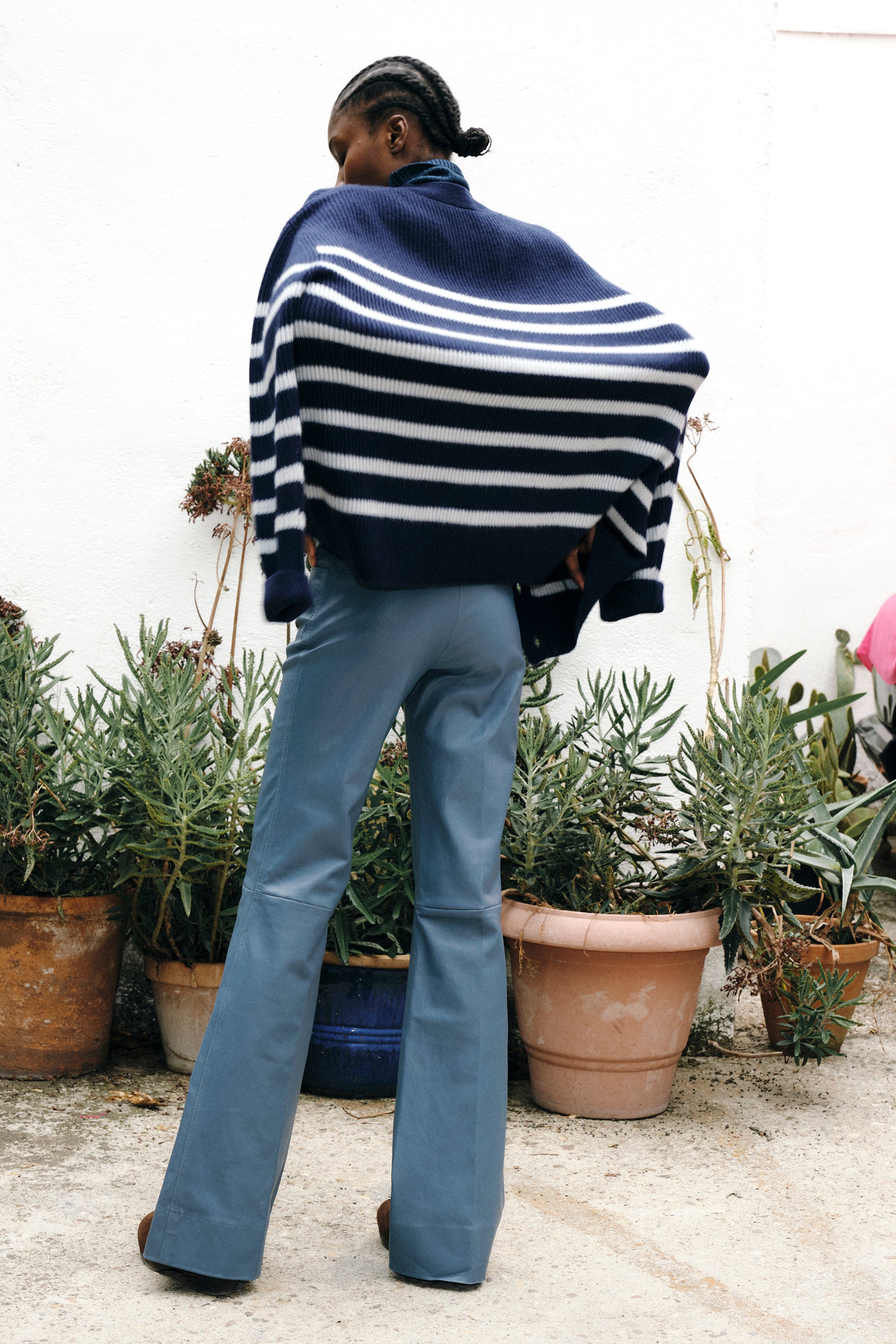 FEDERICA BLUE DENIM LEATHER