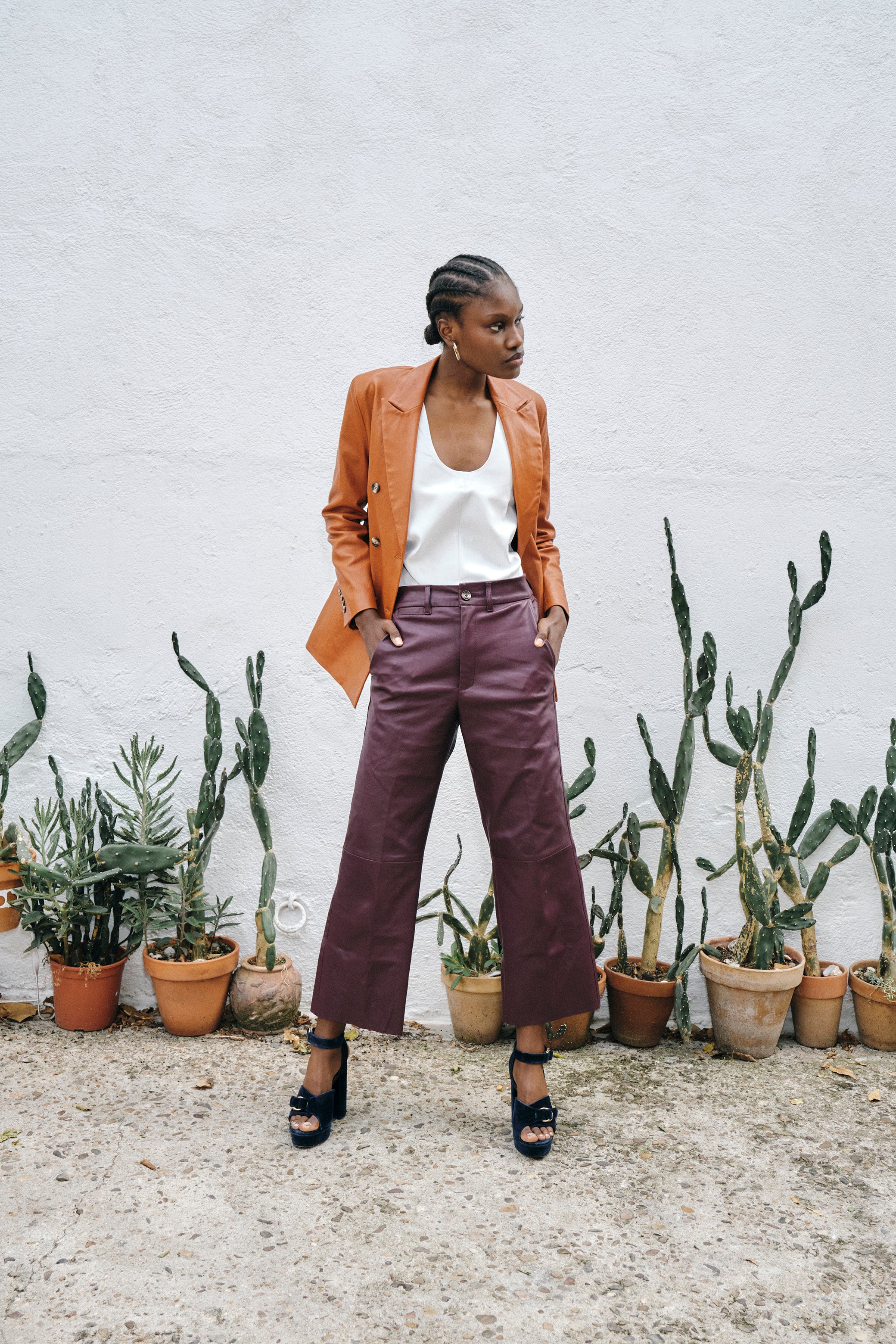 LAUREN BLACK CHERRY LEATHER