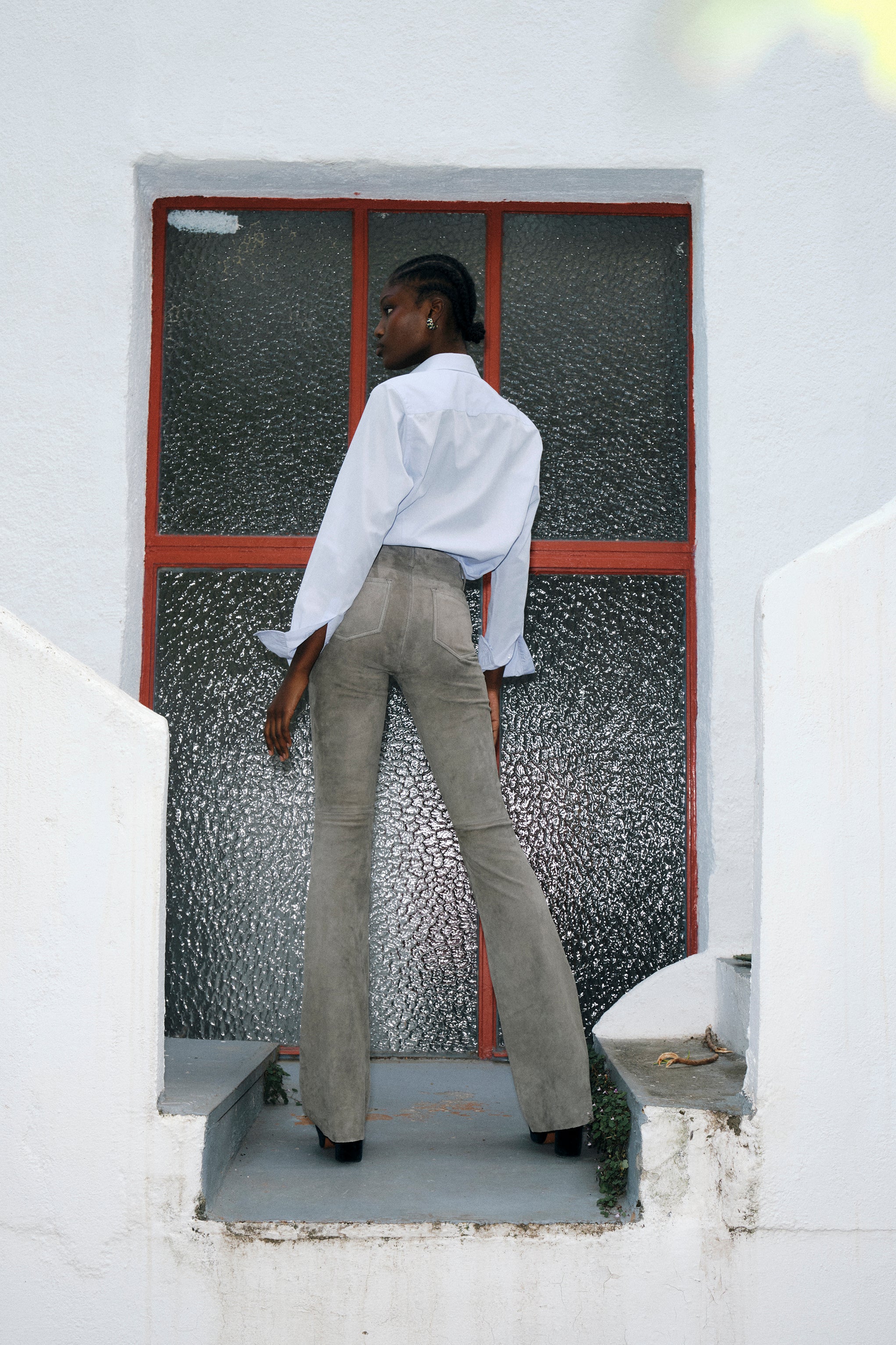 FLARE WARM BISQUE SUEDE