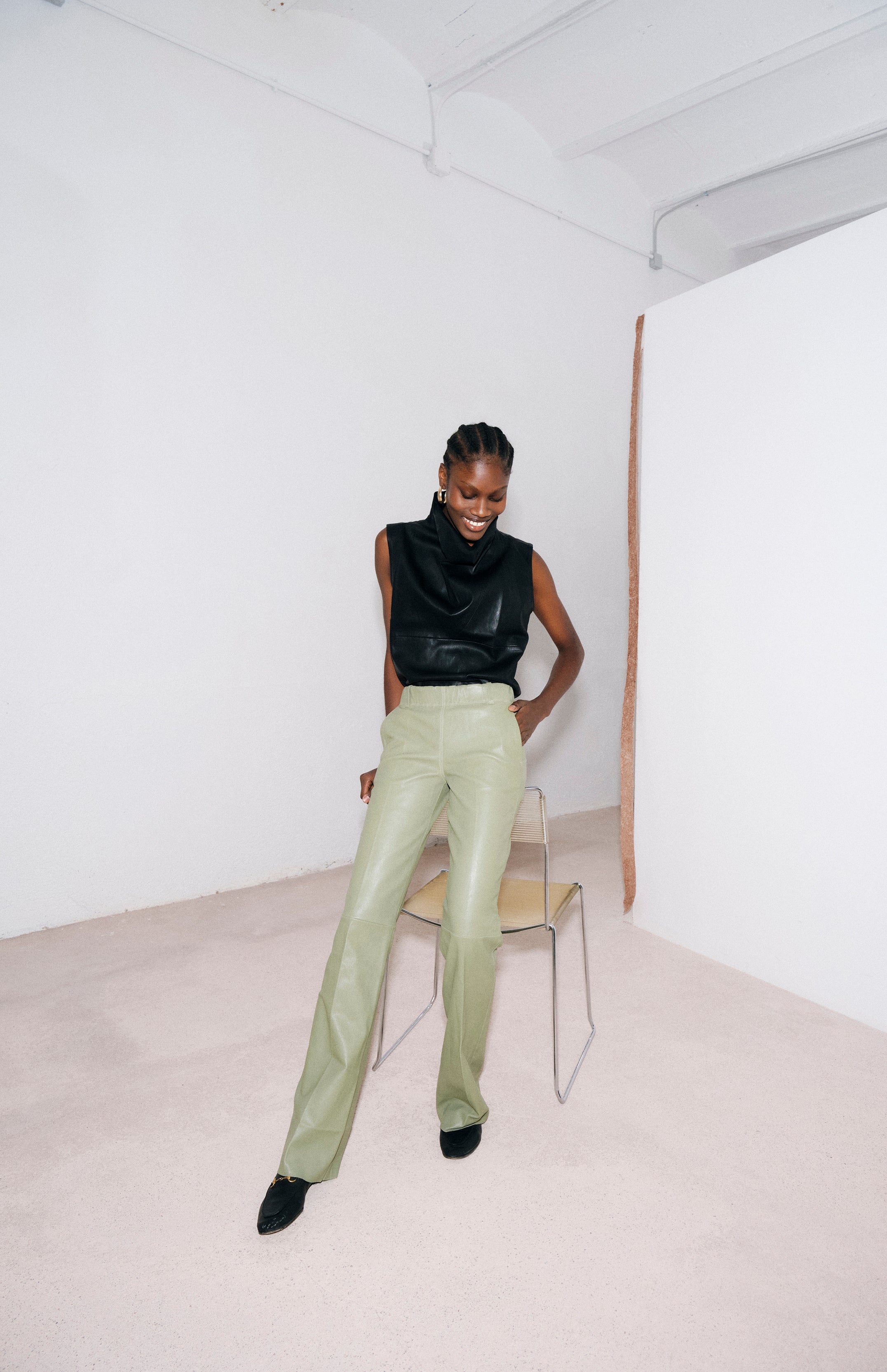 PIJAMA MATCHA LEATHER