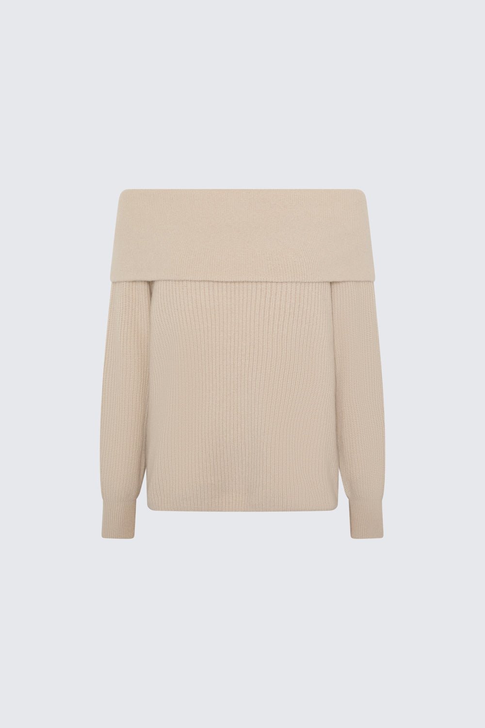 OFF SHOULDER SWEATER BONE