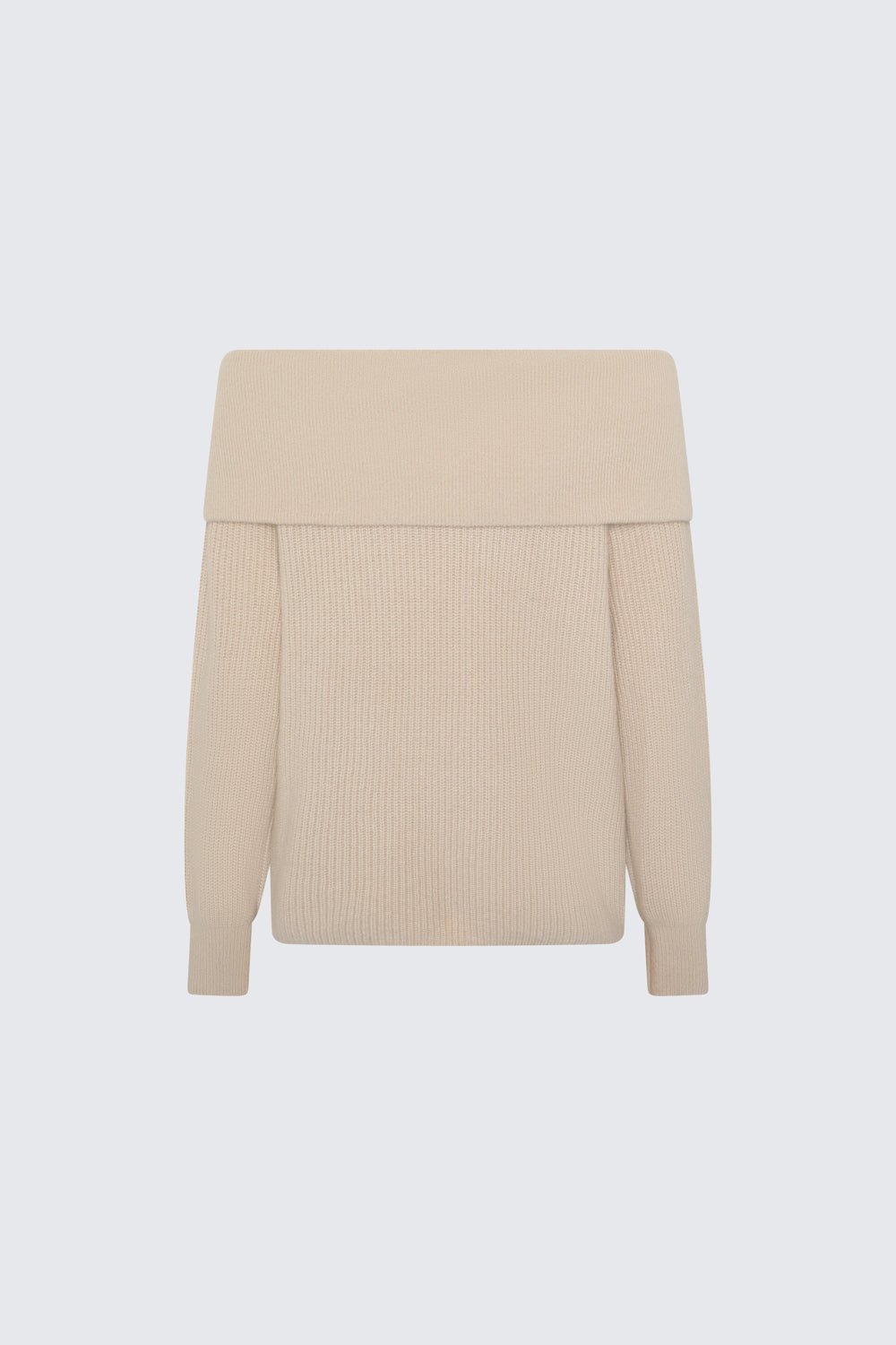 OFF SHOULDER SWEATER BONE