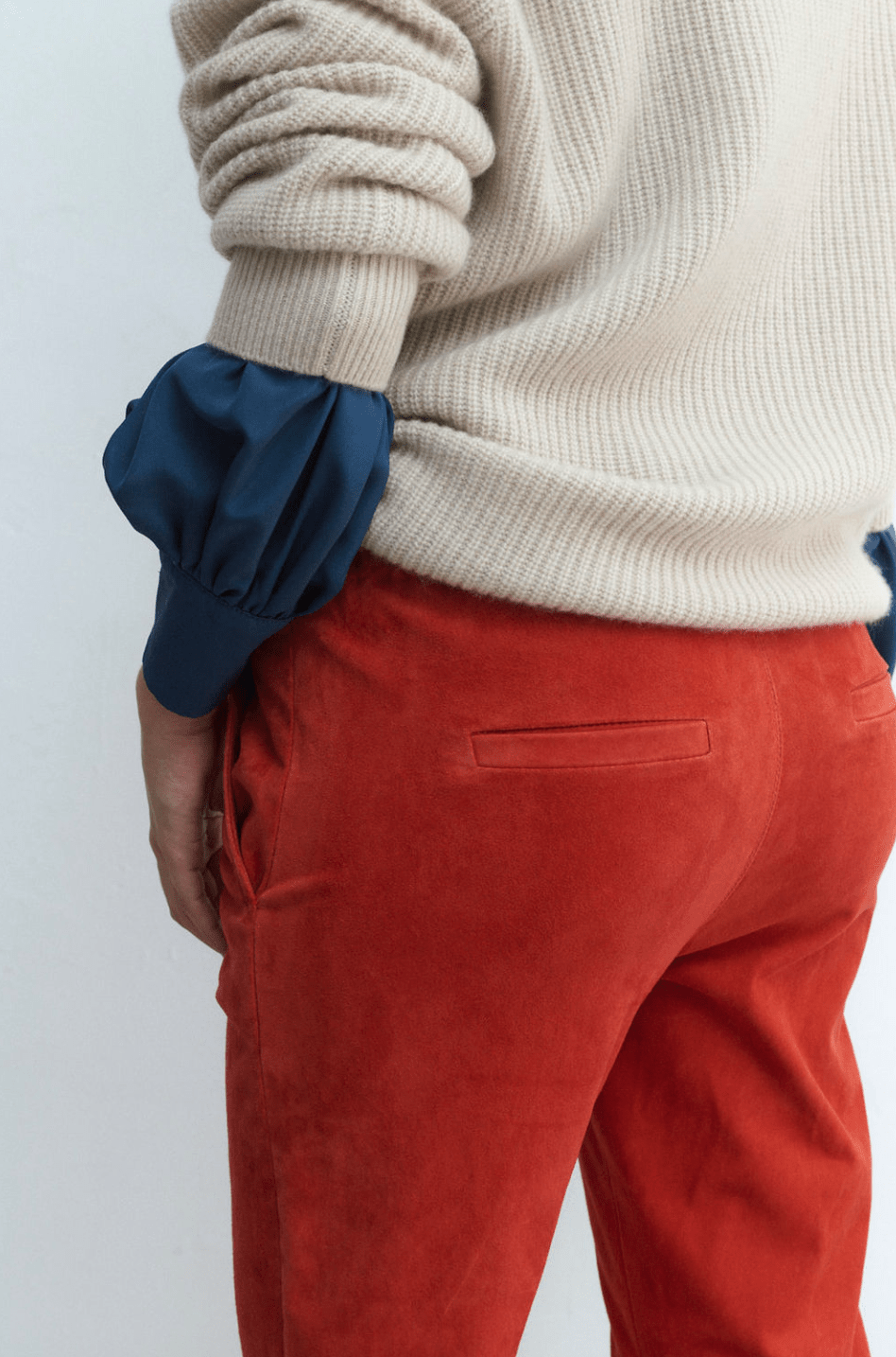 PAZ PANT BRICK DUST SUEDE