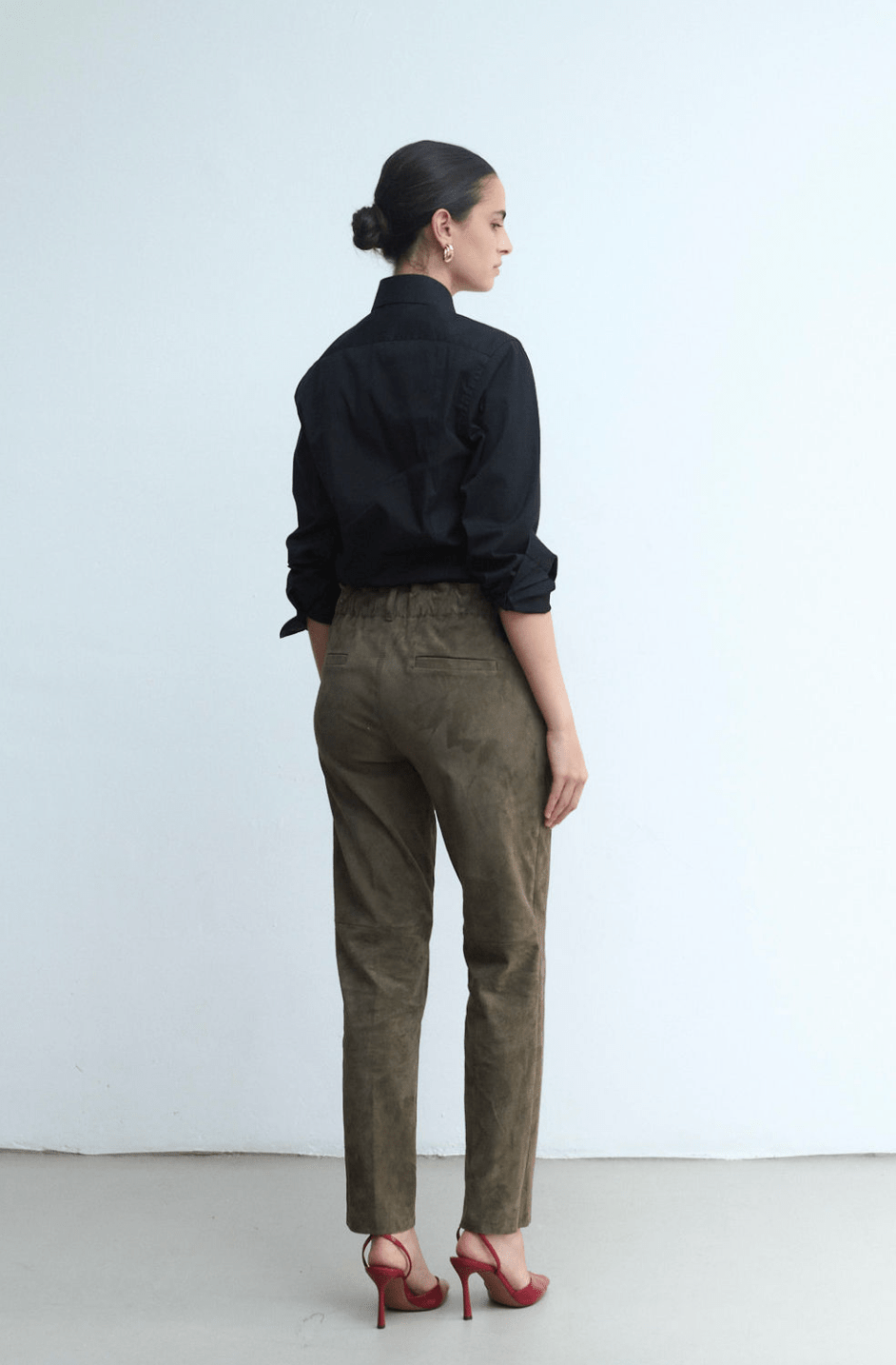 PAZ PANT PINEWOOD SUEDE