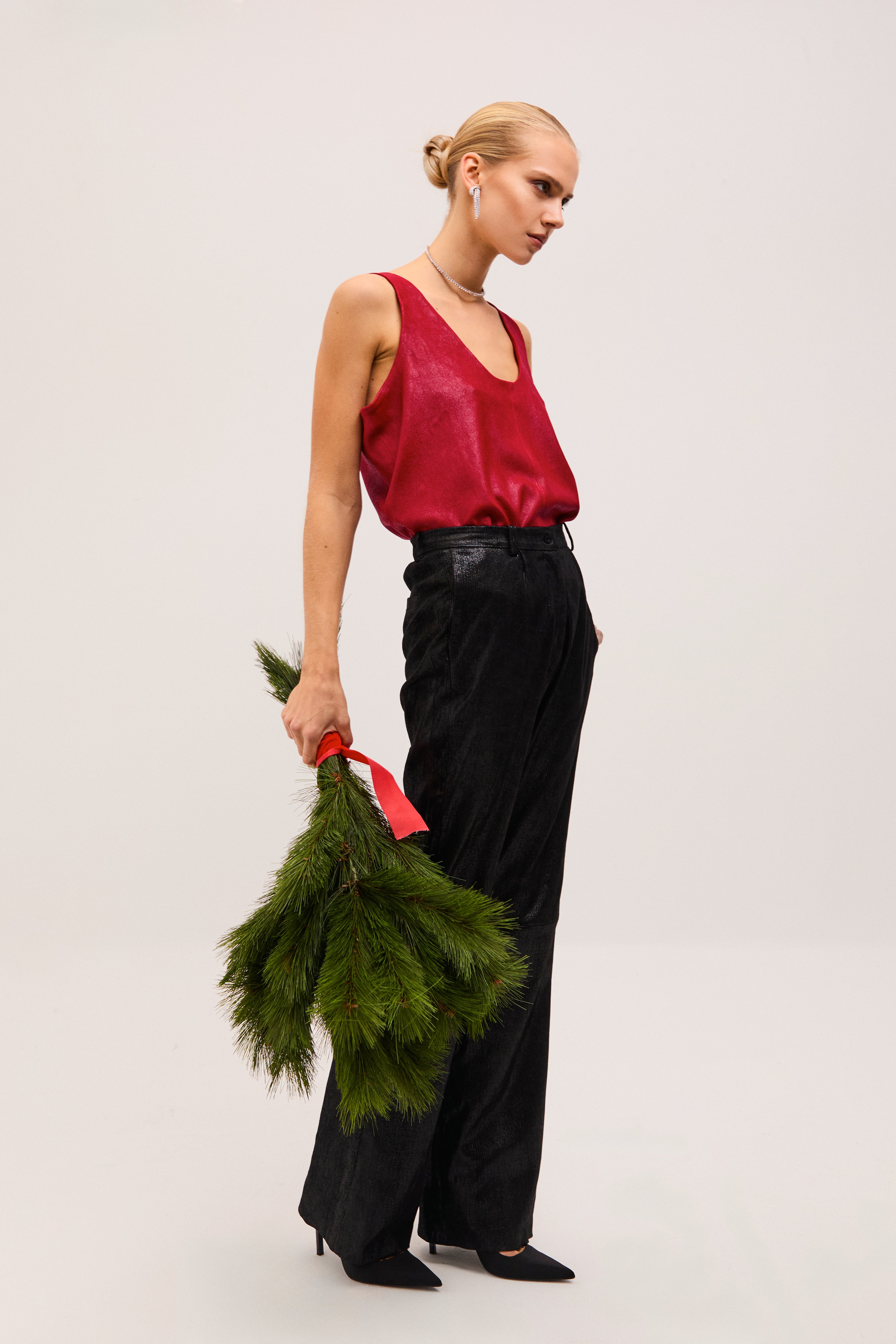 TANK RED SHINE LEATHER