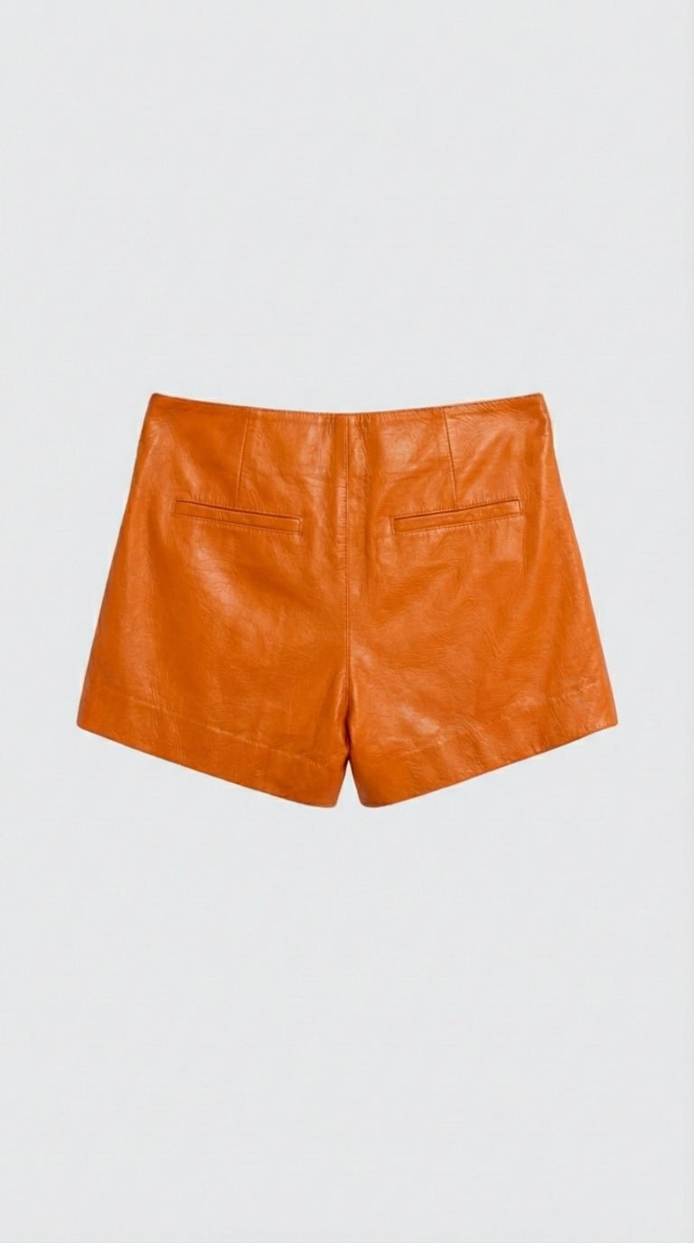JANE SHORT SUN ORANGE LEATHER