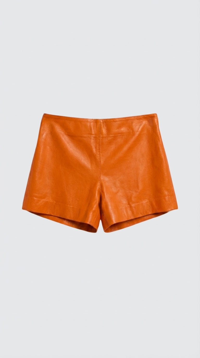 JANE SHORT SUN ORANGE LEATHER